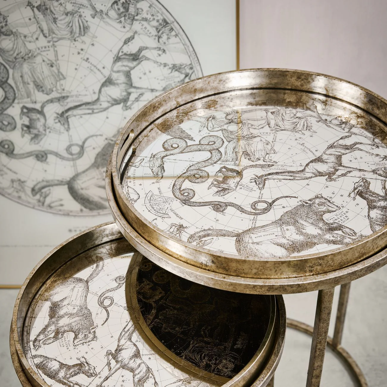 Constellation Map Set of 2 Side Tables - Image 6