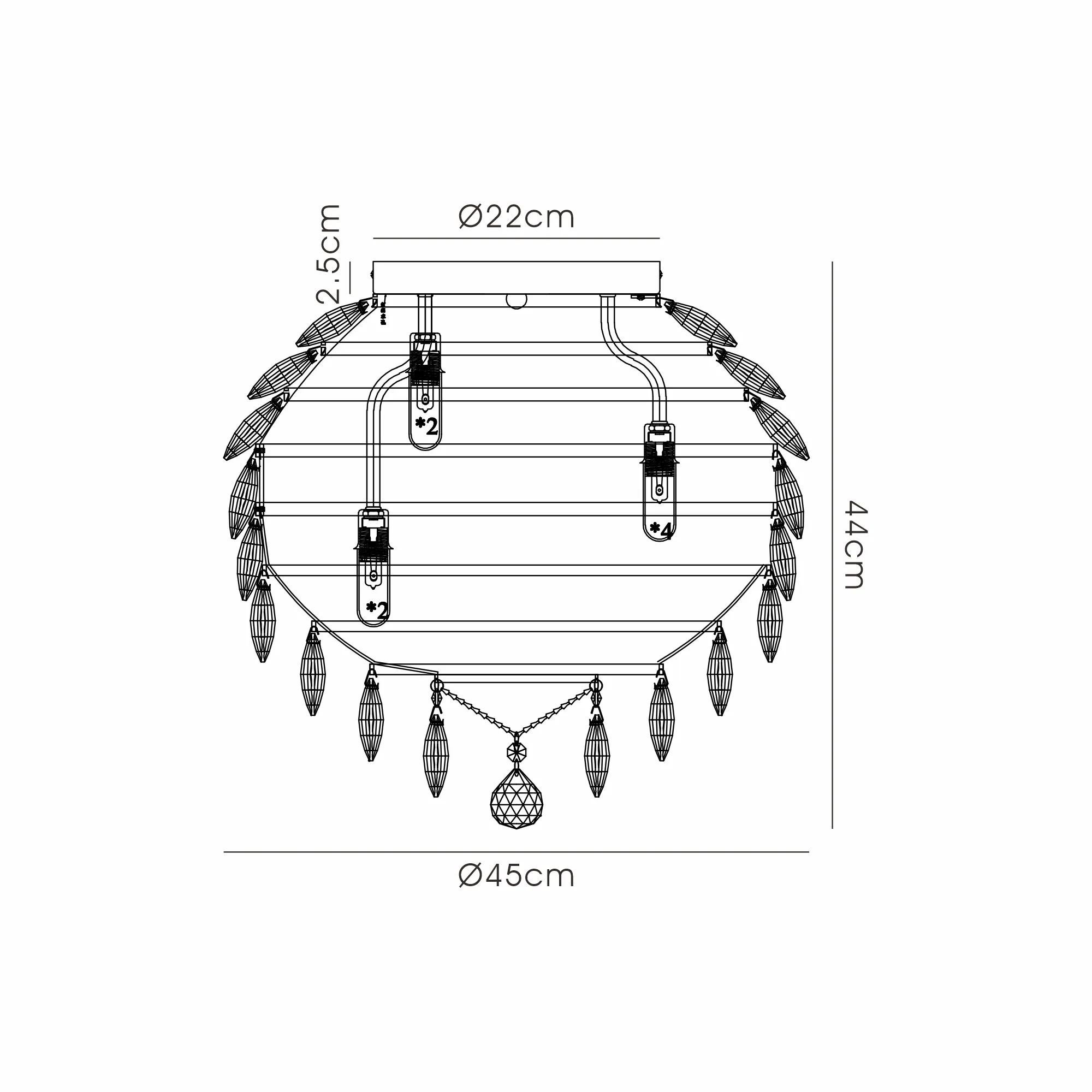 Consten Ceiling Light G9 IP44 - Image 49