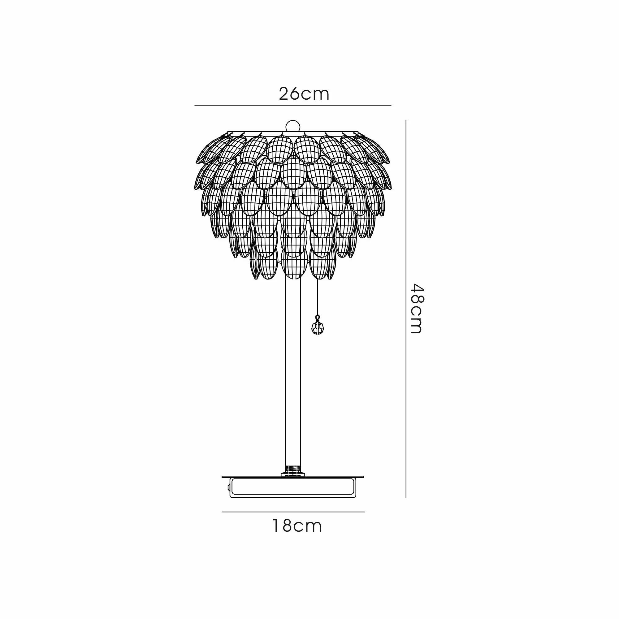Consten Crystal Table Lamp, 2 Light E14 - Image 12