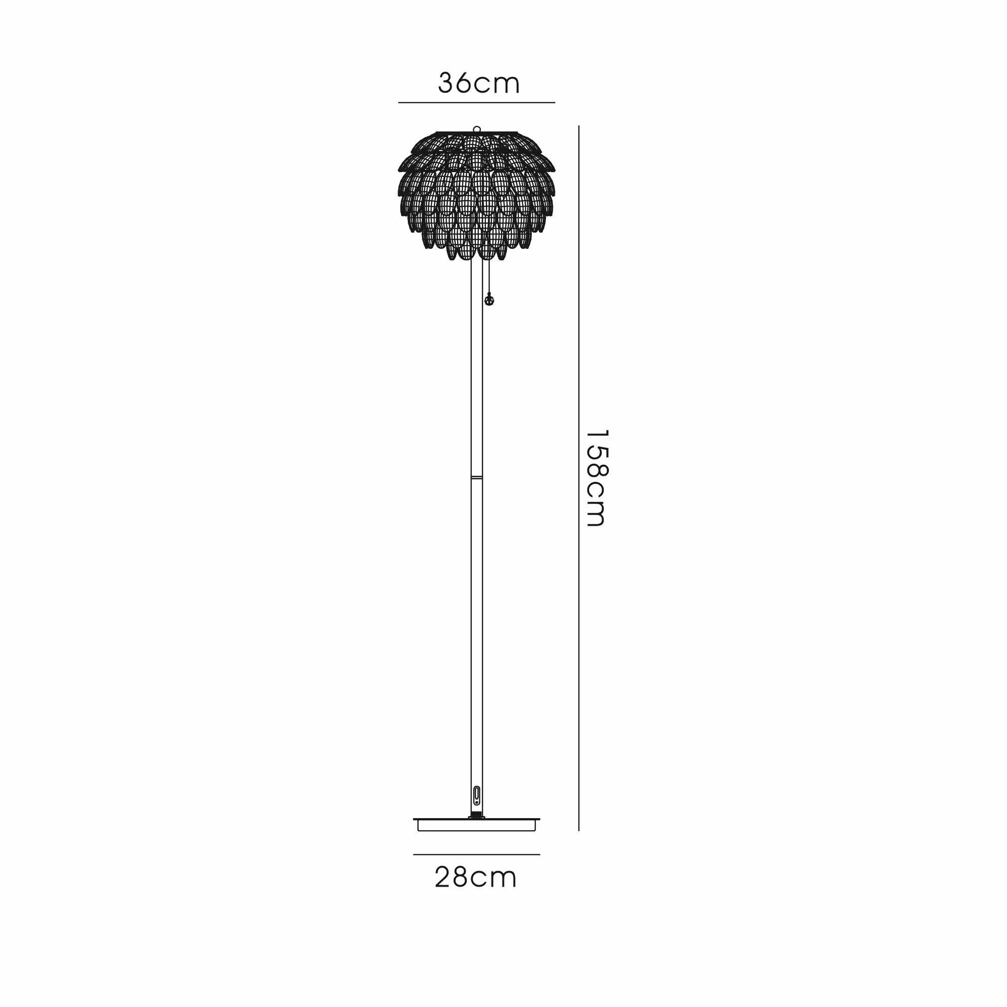 Consten Floor Lamp 3 Light E14 - Image 12