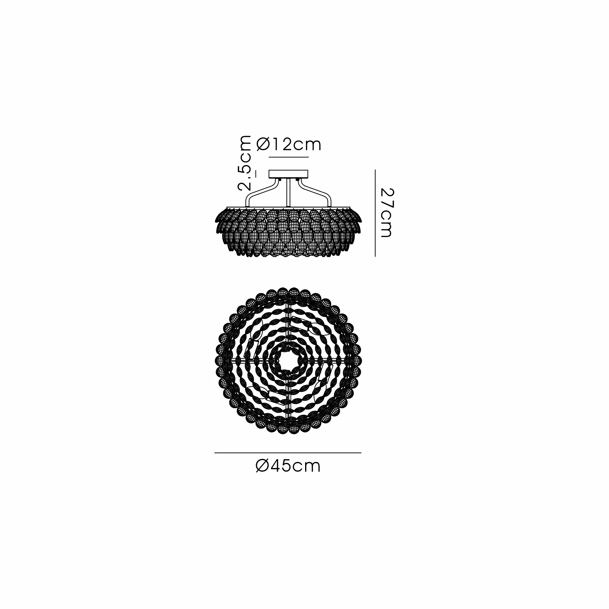 Consten Semi Flush Ring Ceiling E14 - Image 43