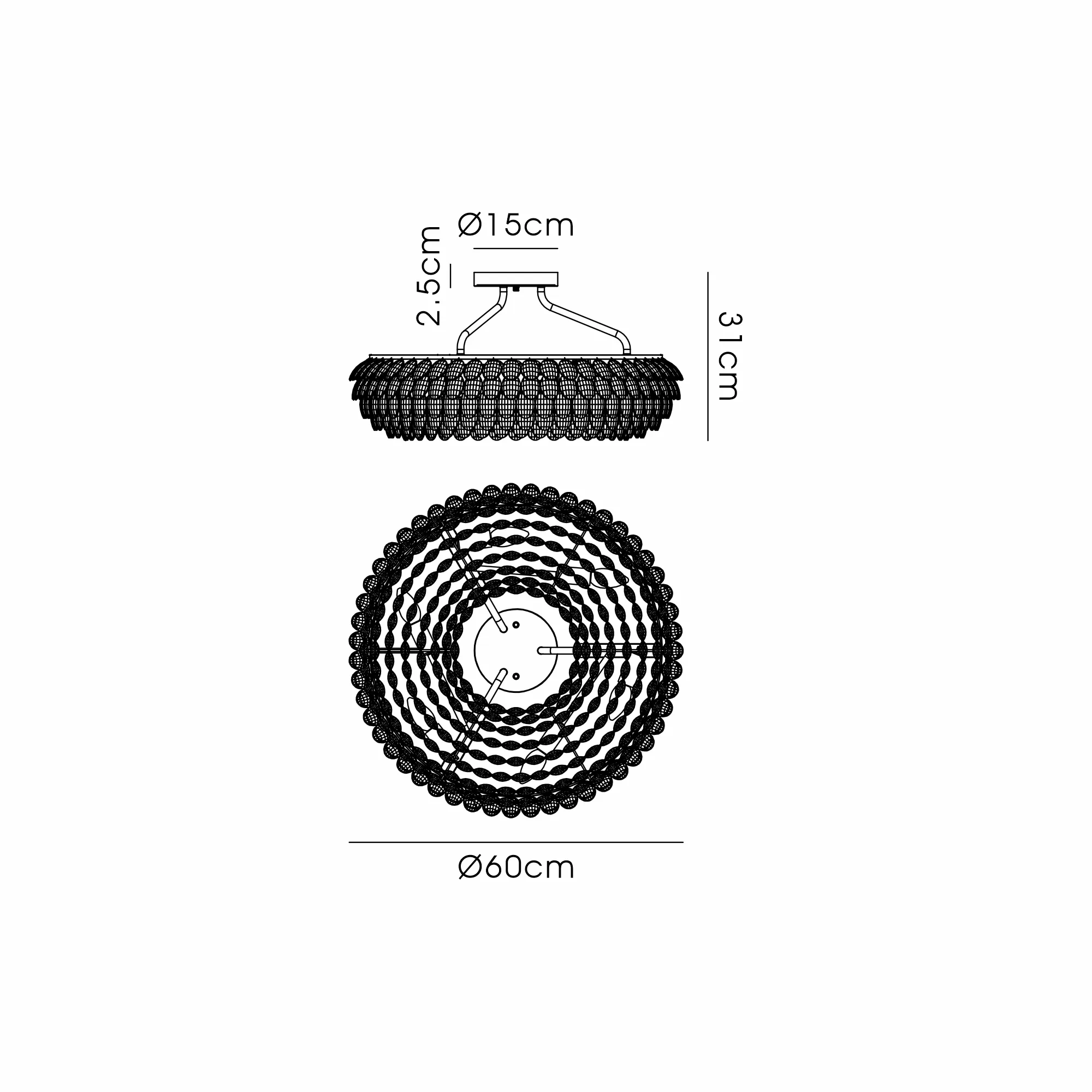 Consten Semi Flush Ring Ceiling E14 - Image 55