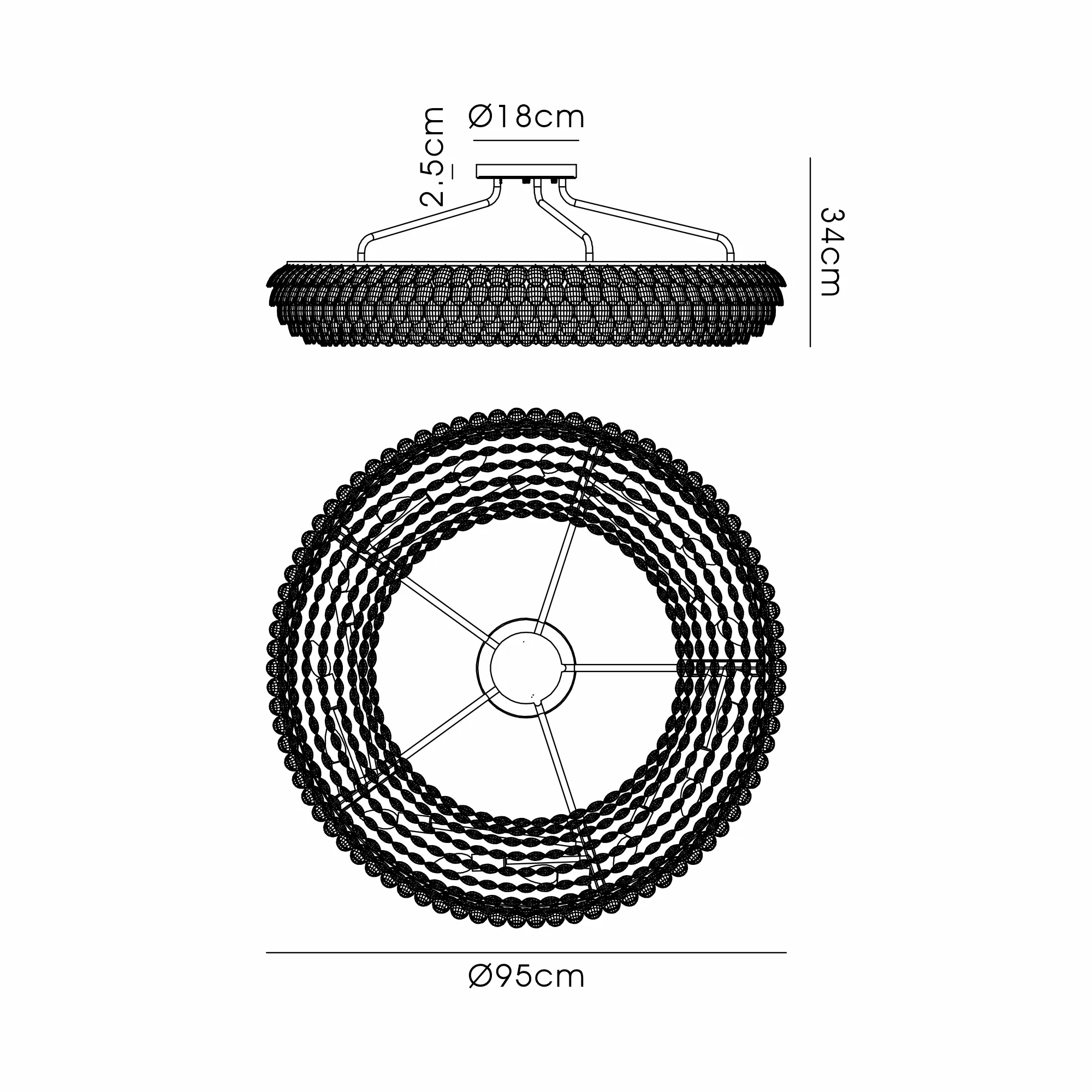 Consten Semi Flush Ring Ceiling E14 - Image 87