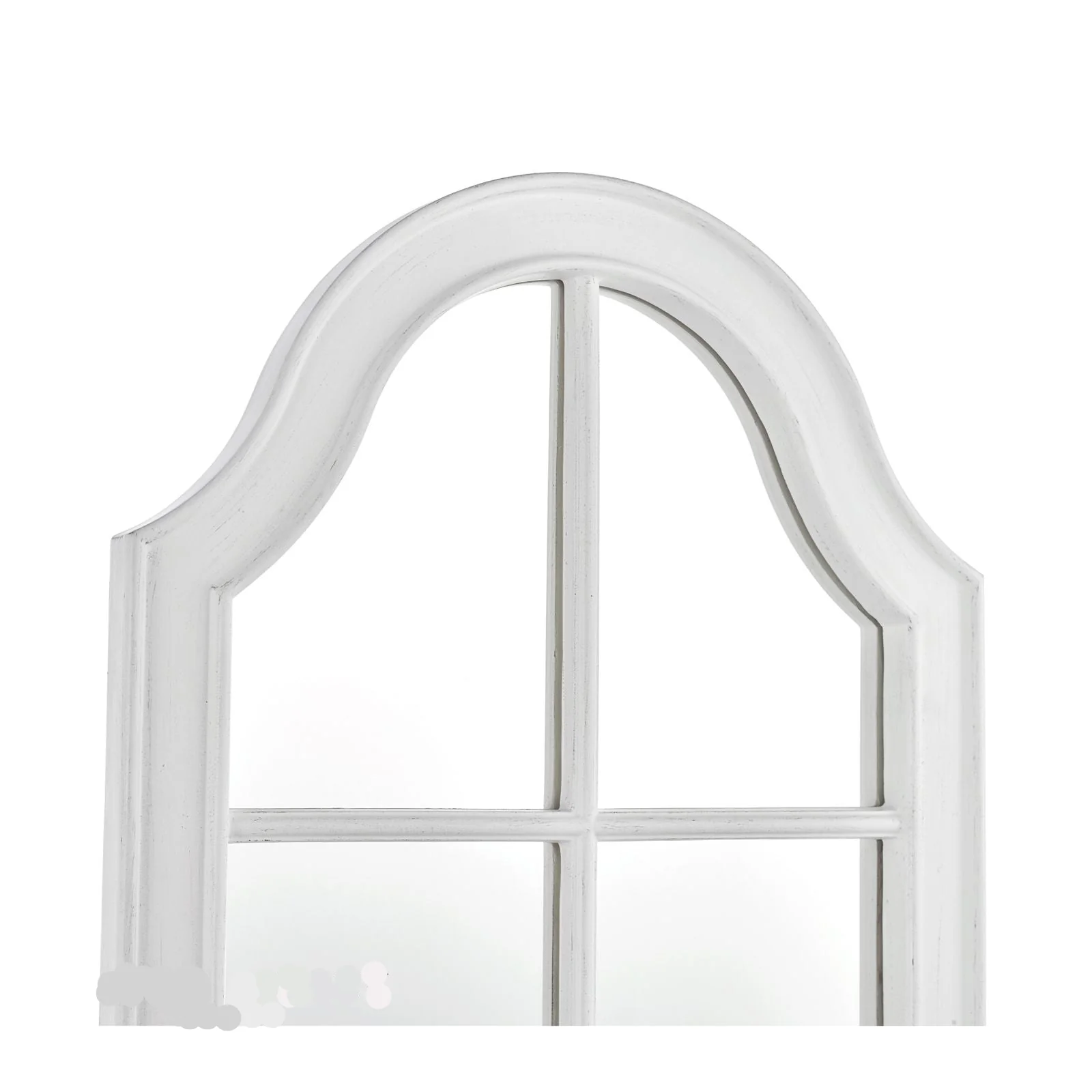 Coombs Rectangle Mirror Distressed Ivory - Image 4