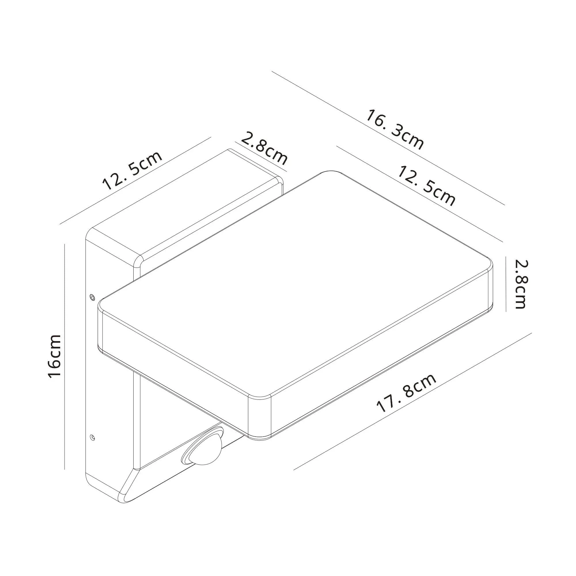 Cooper 20W IP54 LED PIR Sensor Light - Black/White - Image 3