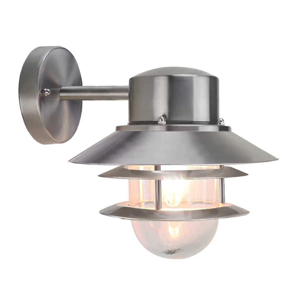 Copenhagen Wall Lantern – Black/Silver/Steel Finish - Image 6