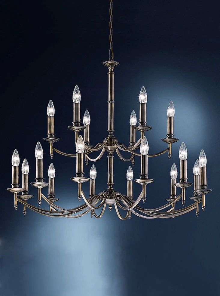 Camilla 18lt Chandelier - Bronze /Chrome Finish - Image 2