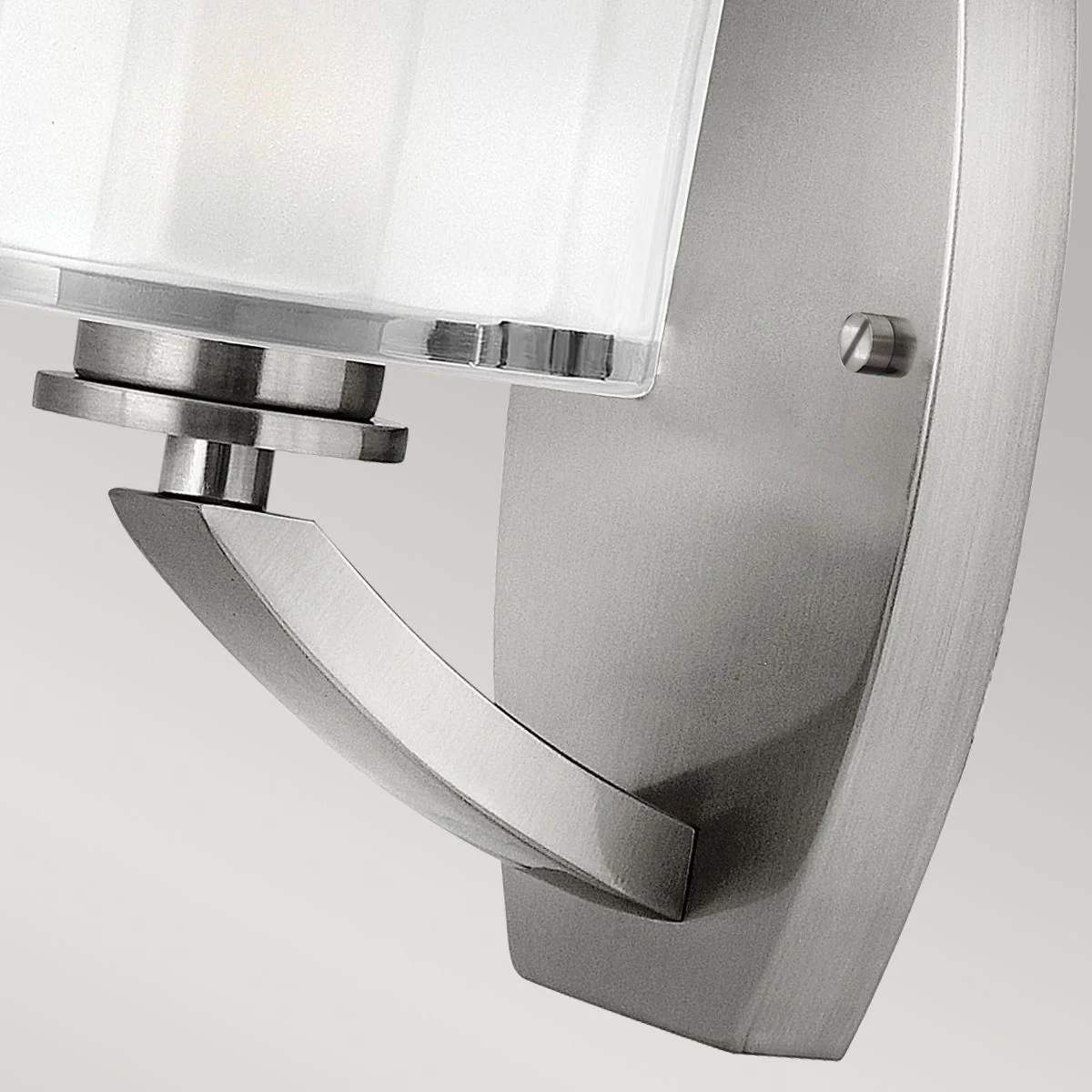 Meridian 1 Light Wall Light-Brushed Nickel - Image 3