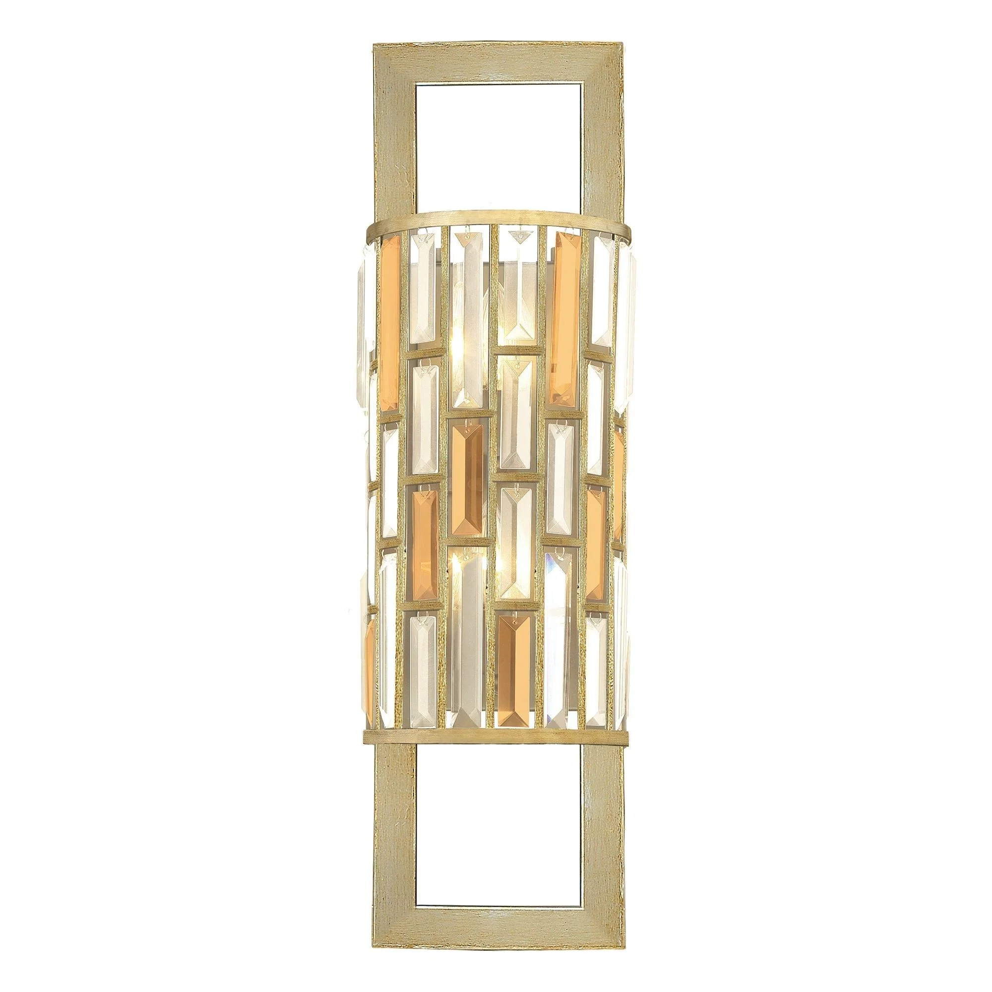 Gemma 2 Light Wall Light – Silver Leaf