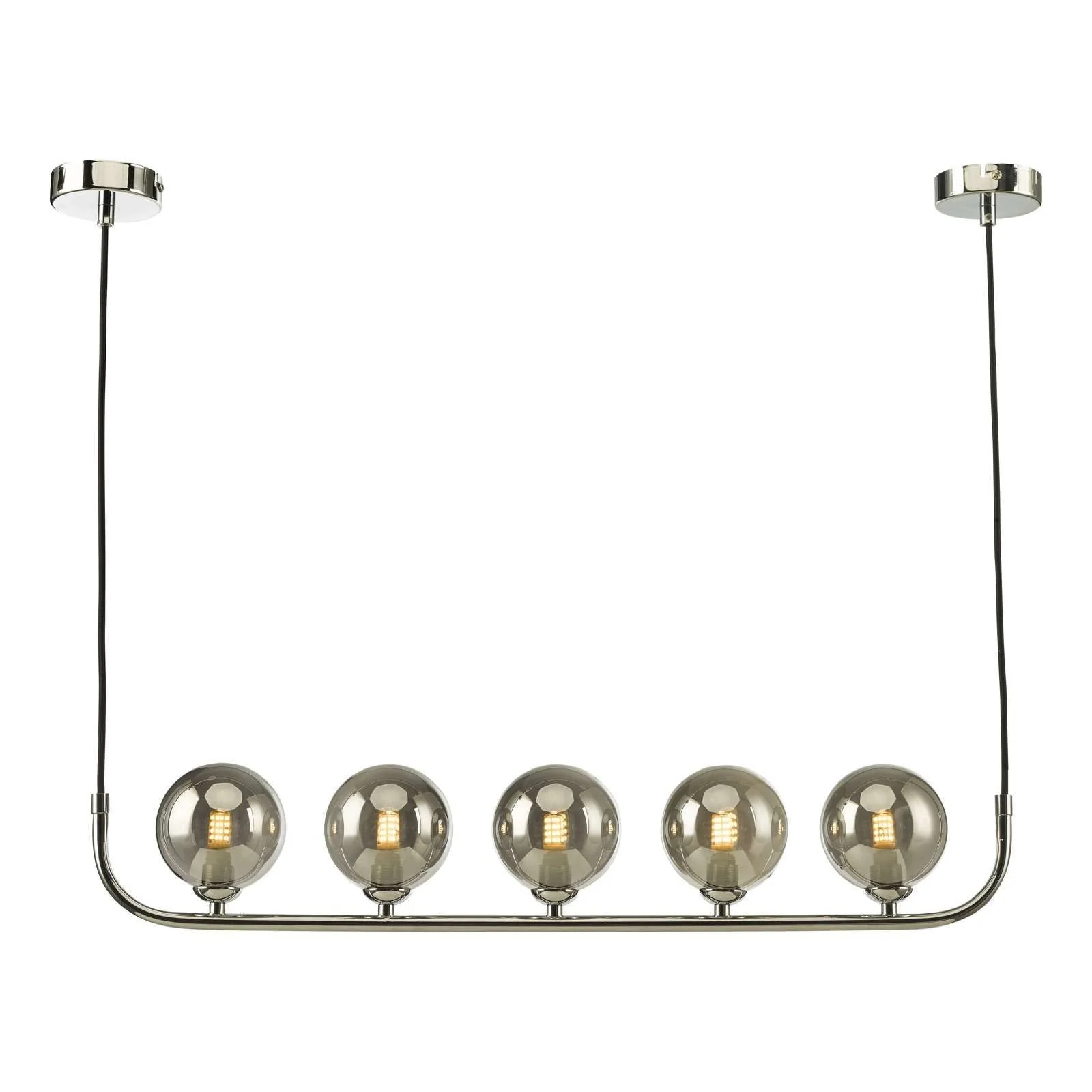 Cradle 5 Light Bar Polished Chrome Opal Glass - Image 2