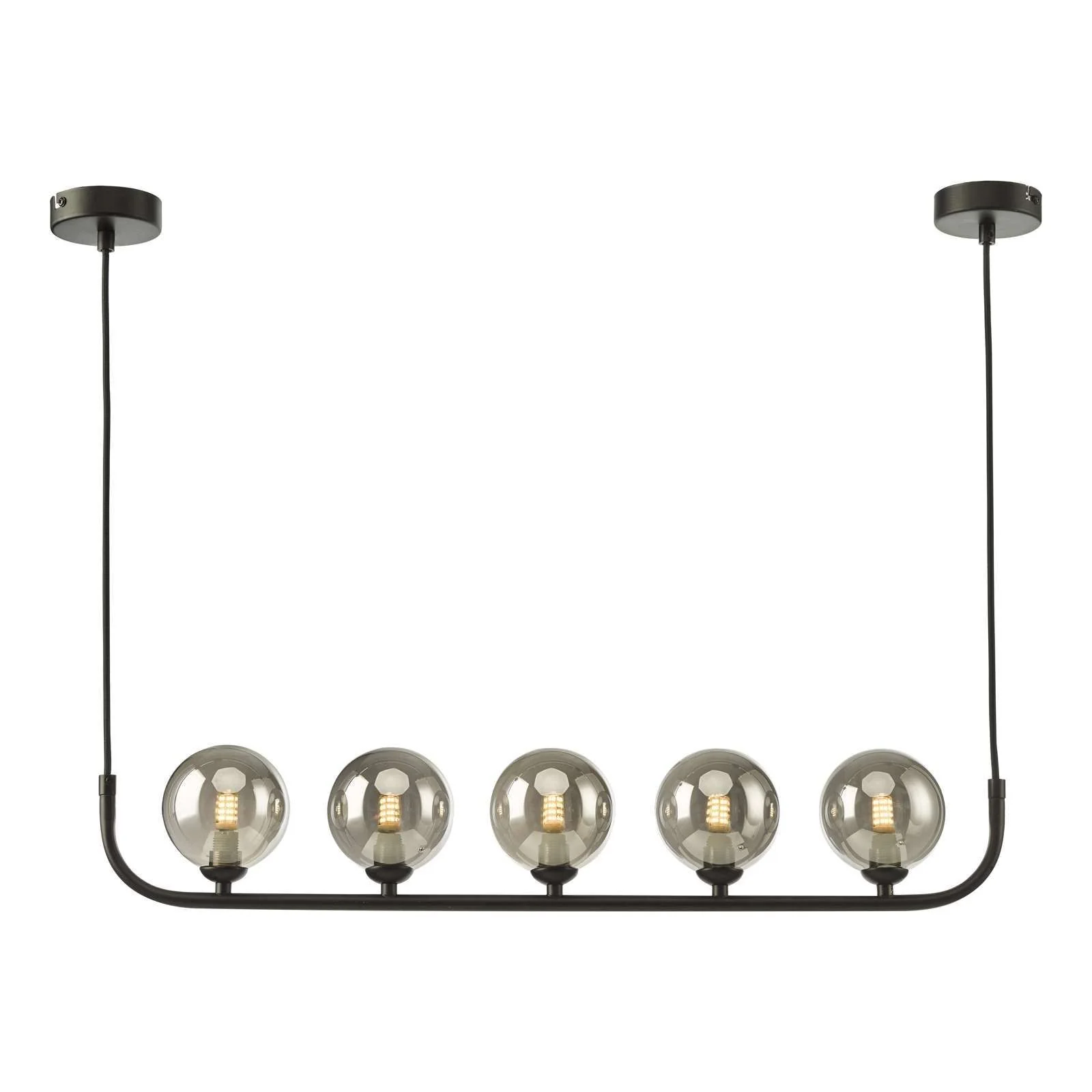 Cradle 5 Light Bar Polished Chrome Opal Glass - Image 3