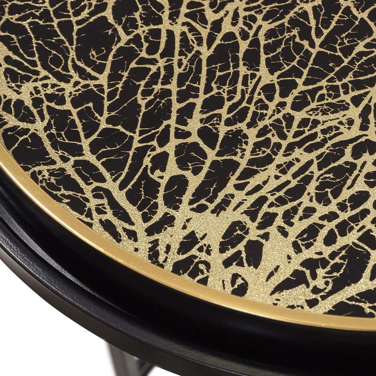 Coral Design Set of 2 Side Tray Tables - Image 3