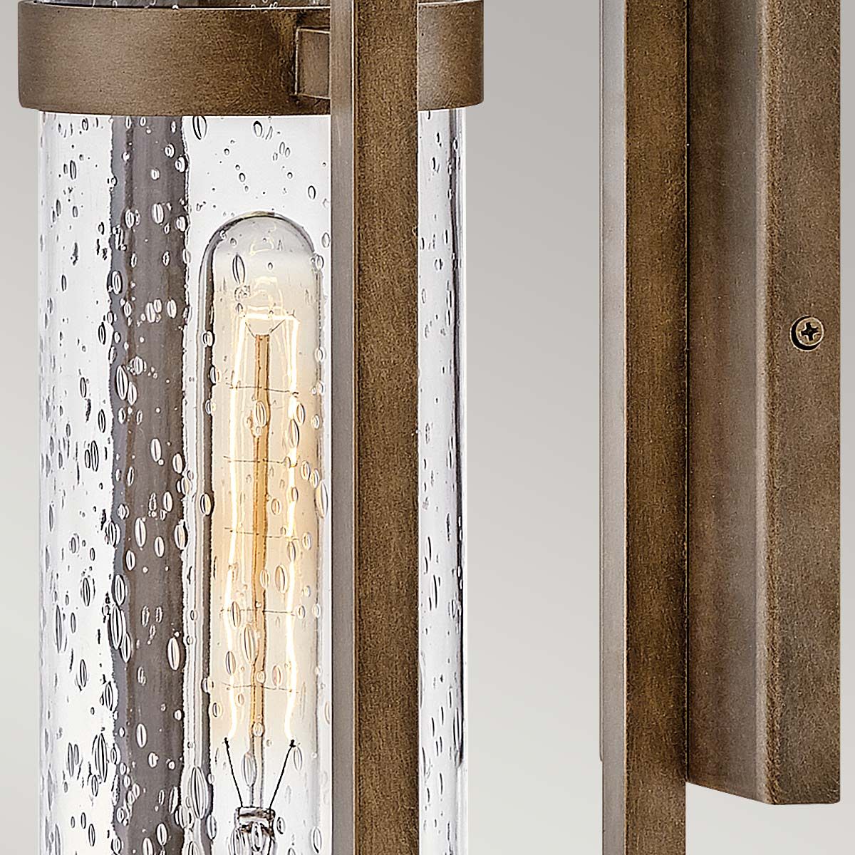 Cordillera 1lt Outdoor Wall Light, Black/Bronze, IP44 - Image 8