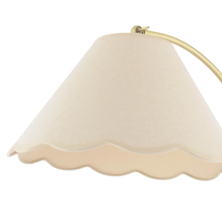Cordwell Floor Lamp Matt Antique Brass With Shade - Image 2