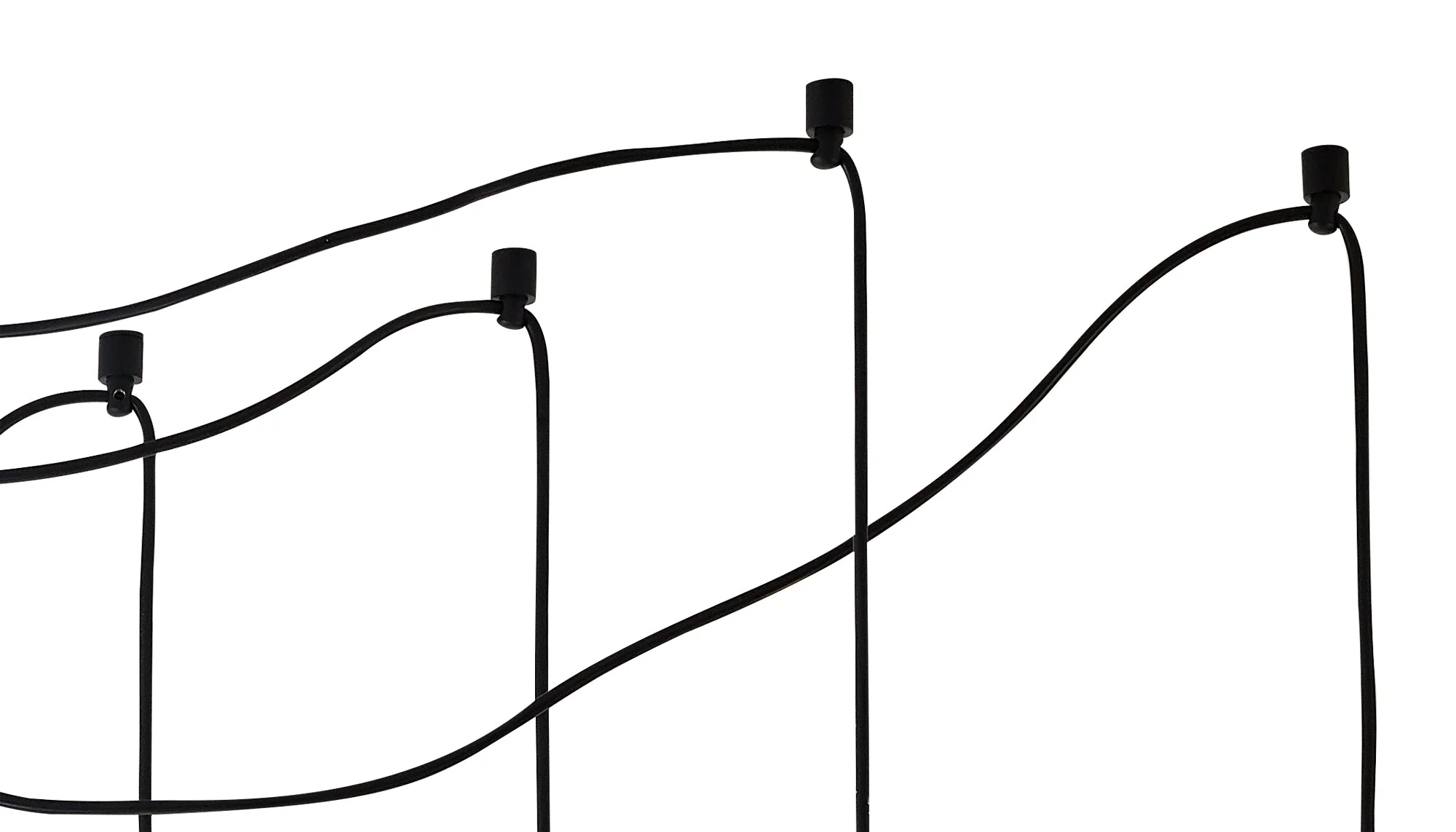 Corfu Double Ring Cluster Ceiling Light, 3/5 Light E27, Matt Black & Painted Gold, G95 & 120 Lamp Recommended - Image 14