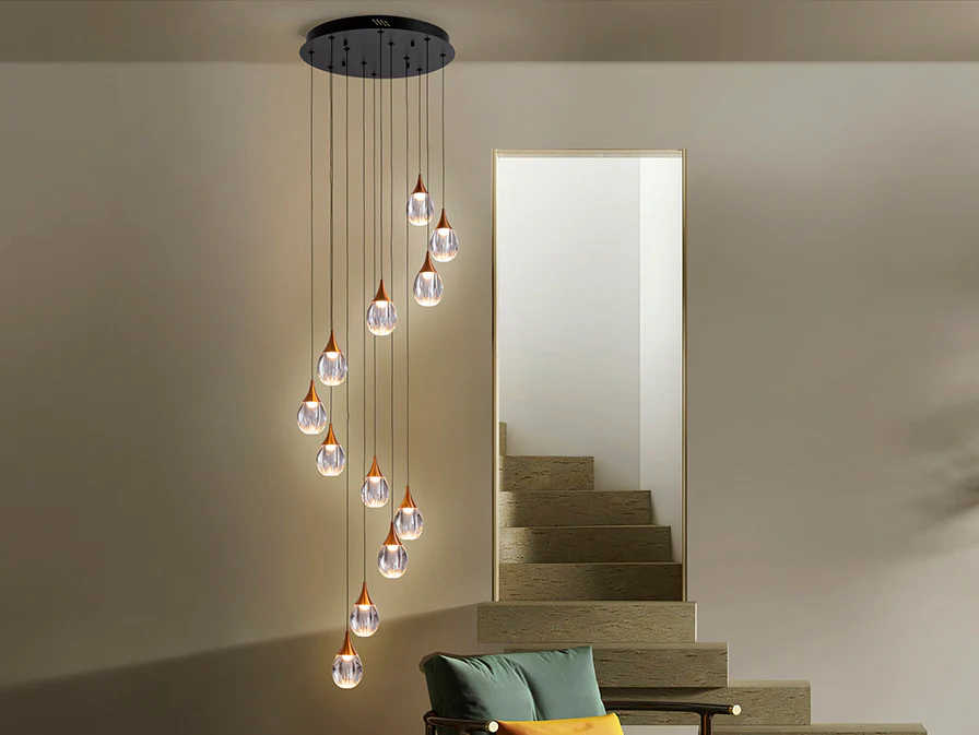 Corina 12Lt Large Cluster Light-  Black Copper - Image 2