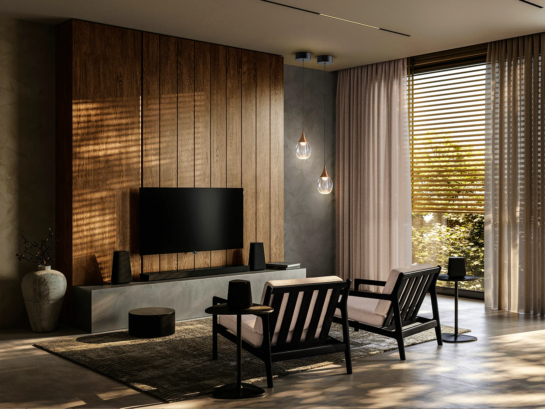 Corina Single Pendant Light - Black-Copper Finish - Image 4