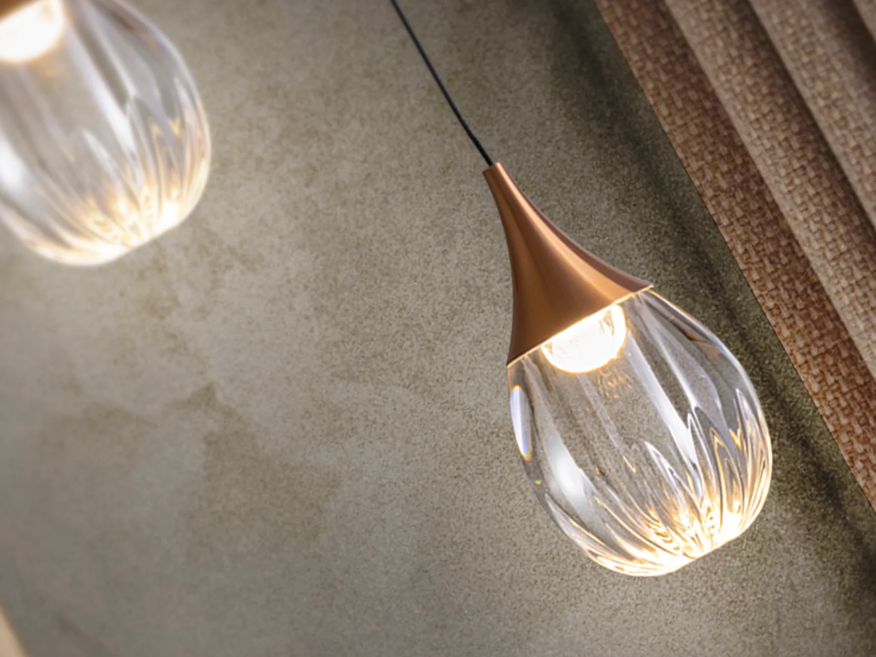Corina Single Pendant Light - Black-Copper Finish - Image 5