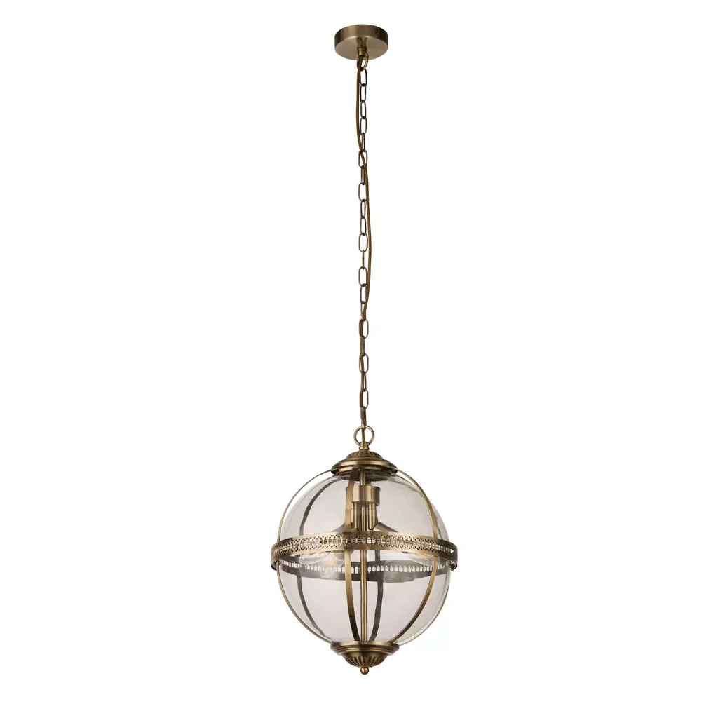 Coronet 3Lt Pendant - Chrome / Antique Brass Finish - Image 5
