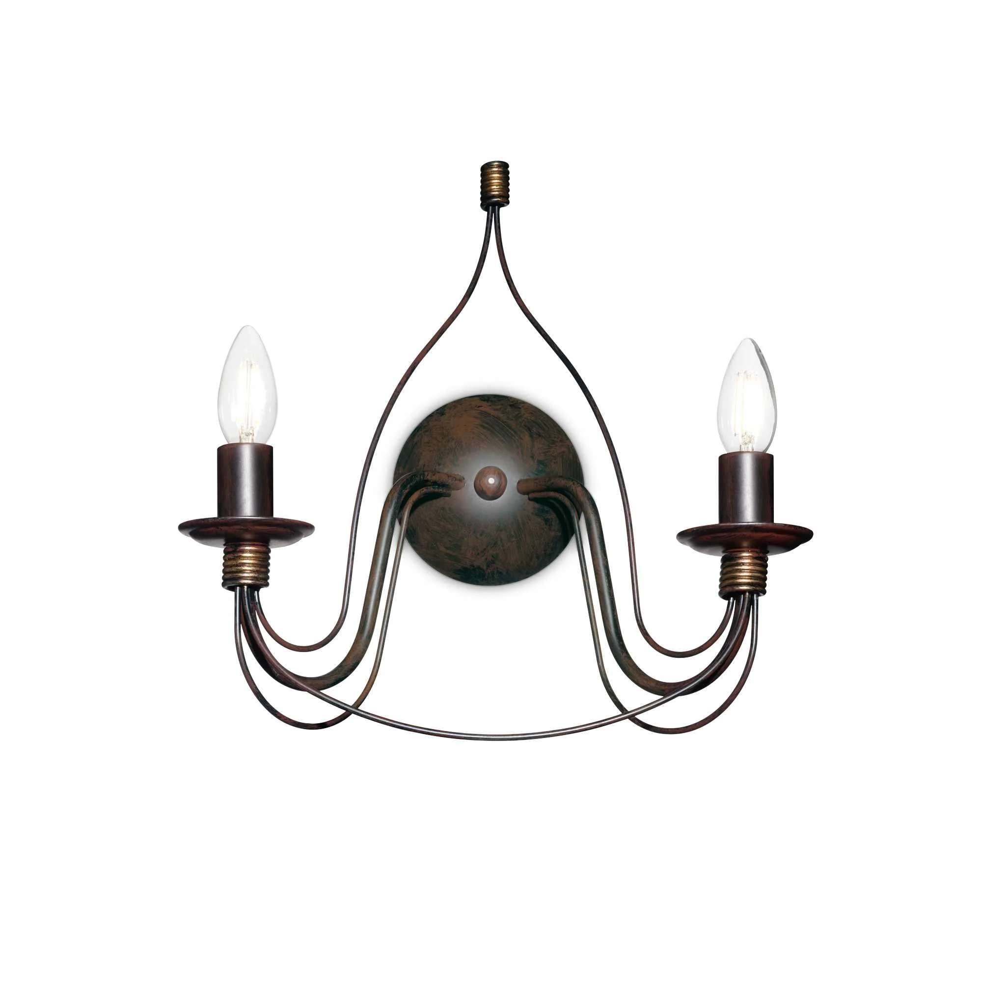 Corte Wall Lamp - White/Rust Finish - Image 2