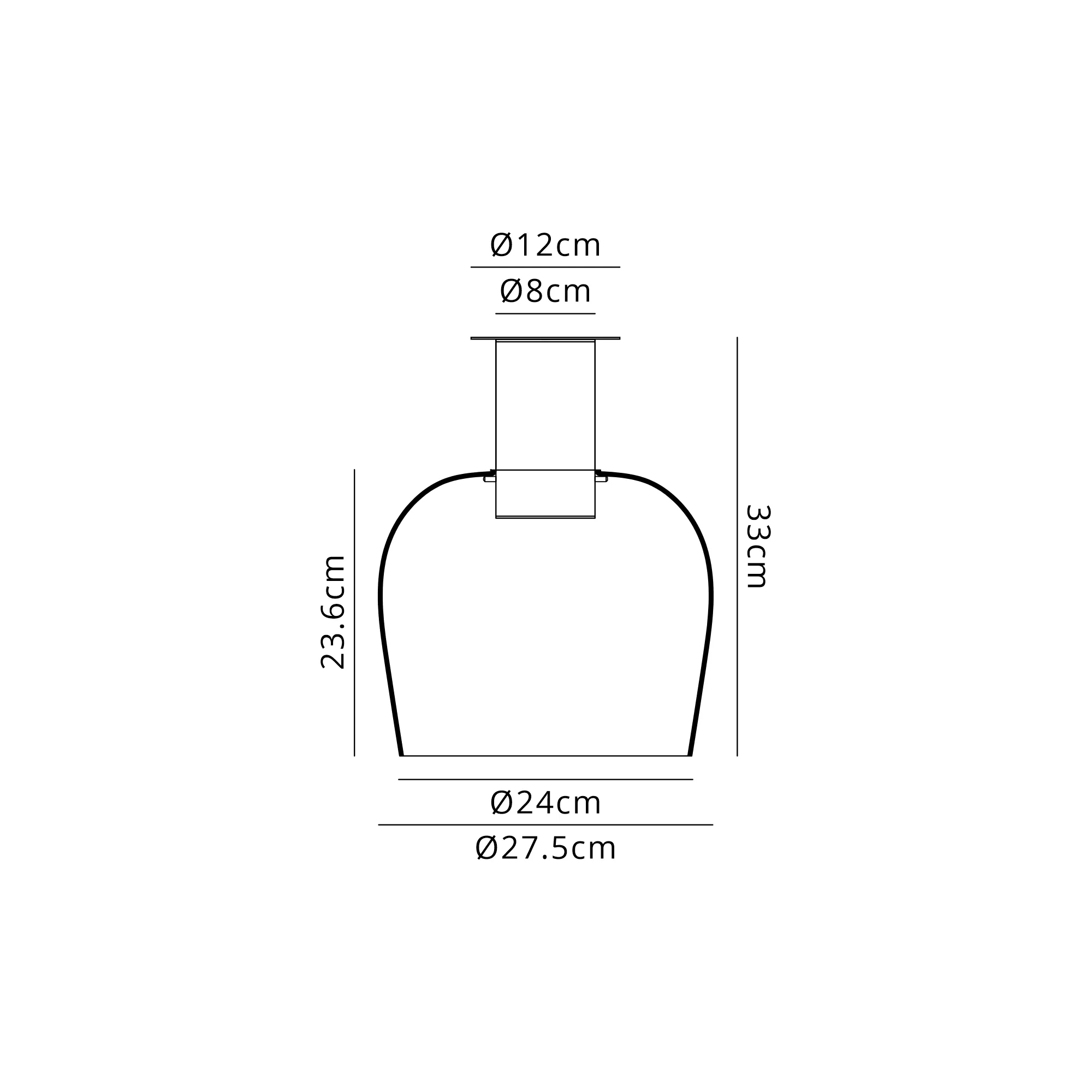 Camden Semi Flush Ceiling Light - Various Finishes - Image 22