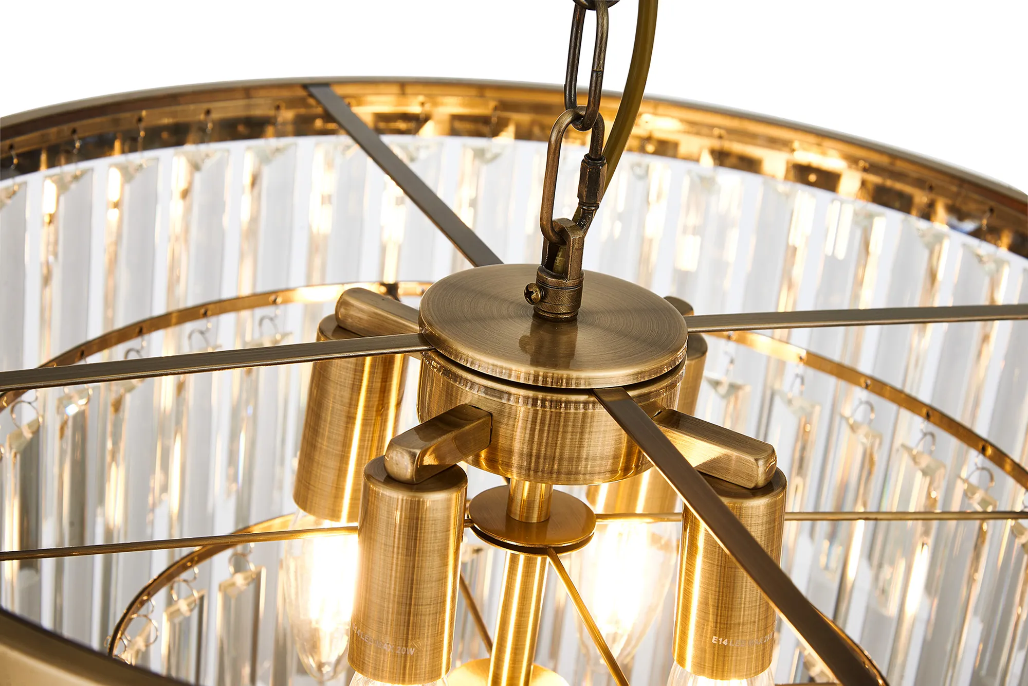 Cosette 4/5 Pendant Light - Antique Brass/Polished Nickel - Image 17