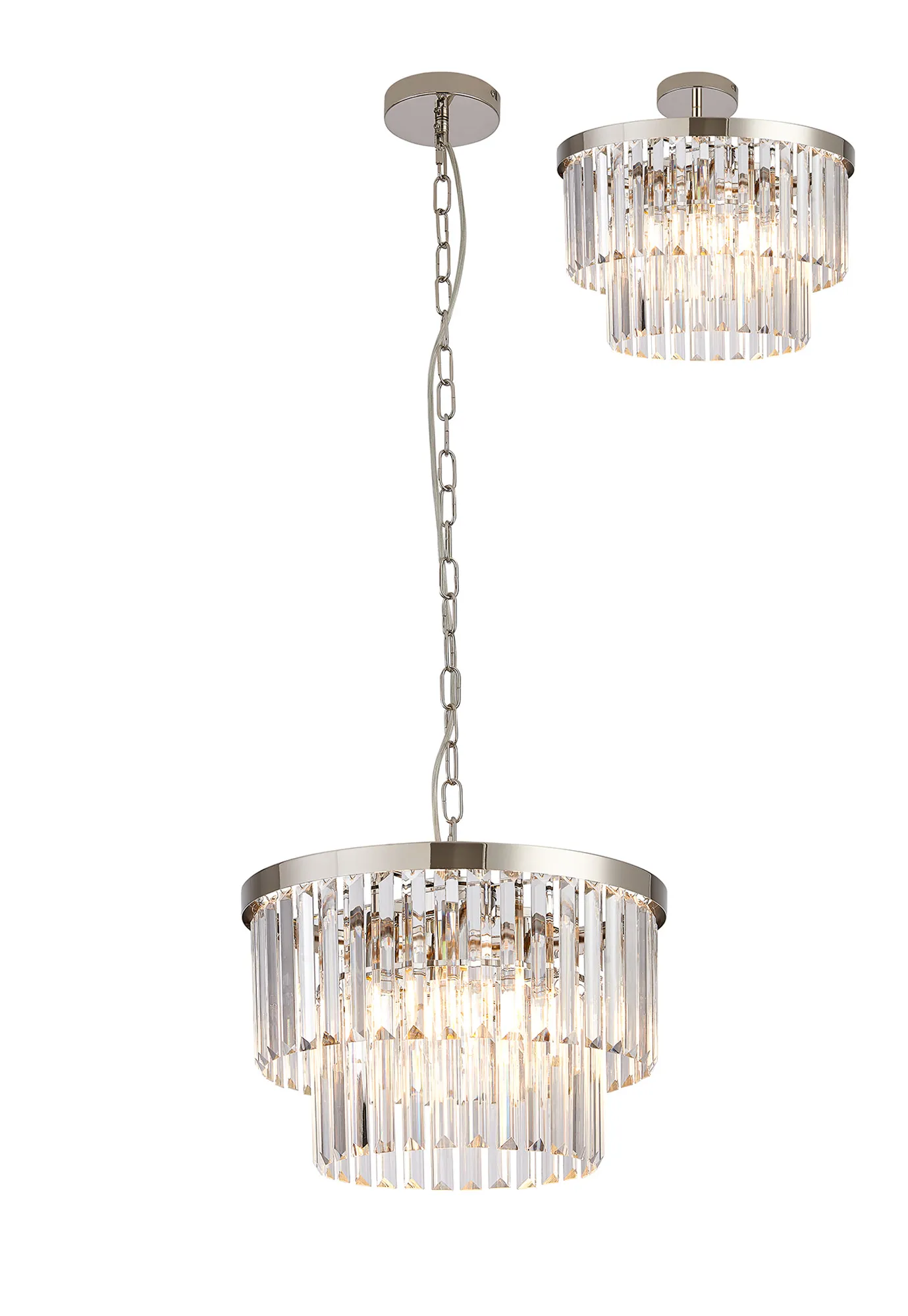 Cosette 4/5 Pendant Light - Antique Brass/Polished Nickel - Image 3