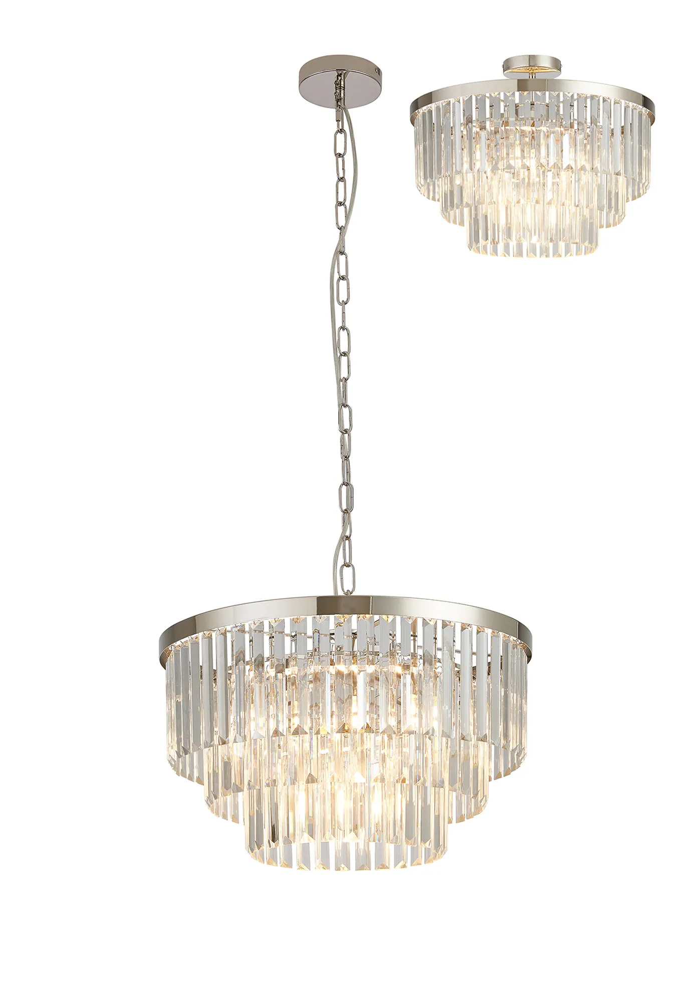 Cosette 4/5 Pendant Light - Antique Brass/Polished Nickel - Image 4