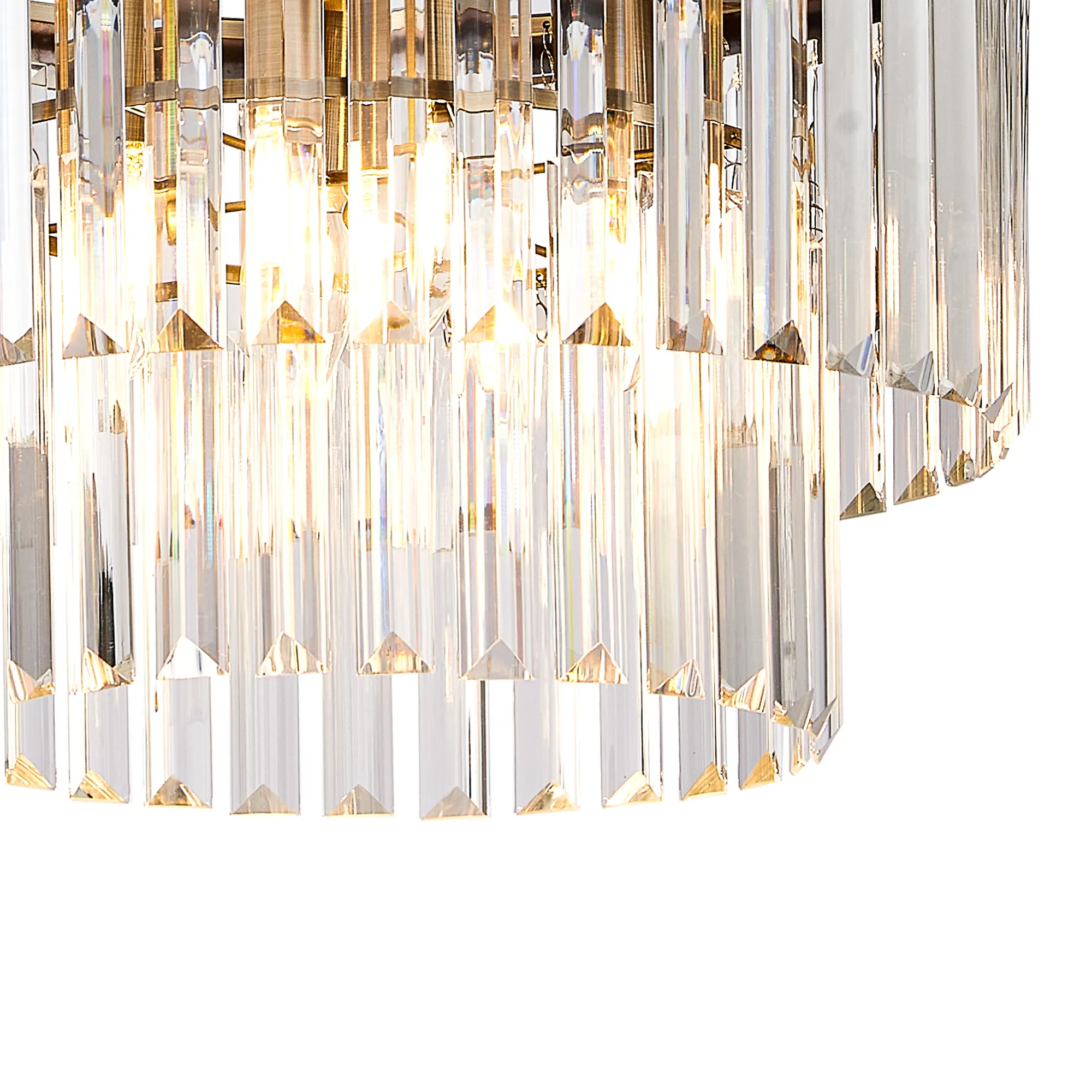Cosette 4/5 Pendant Light - Antique Brass/Polished Nickel - Image 7