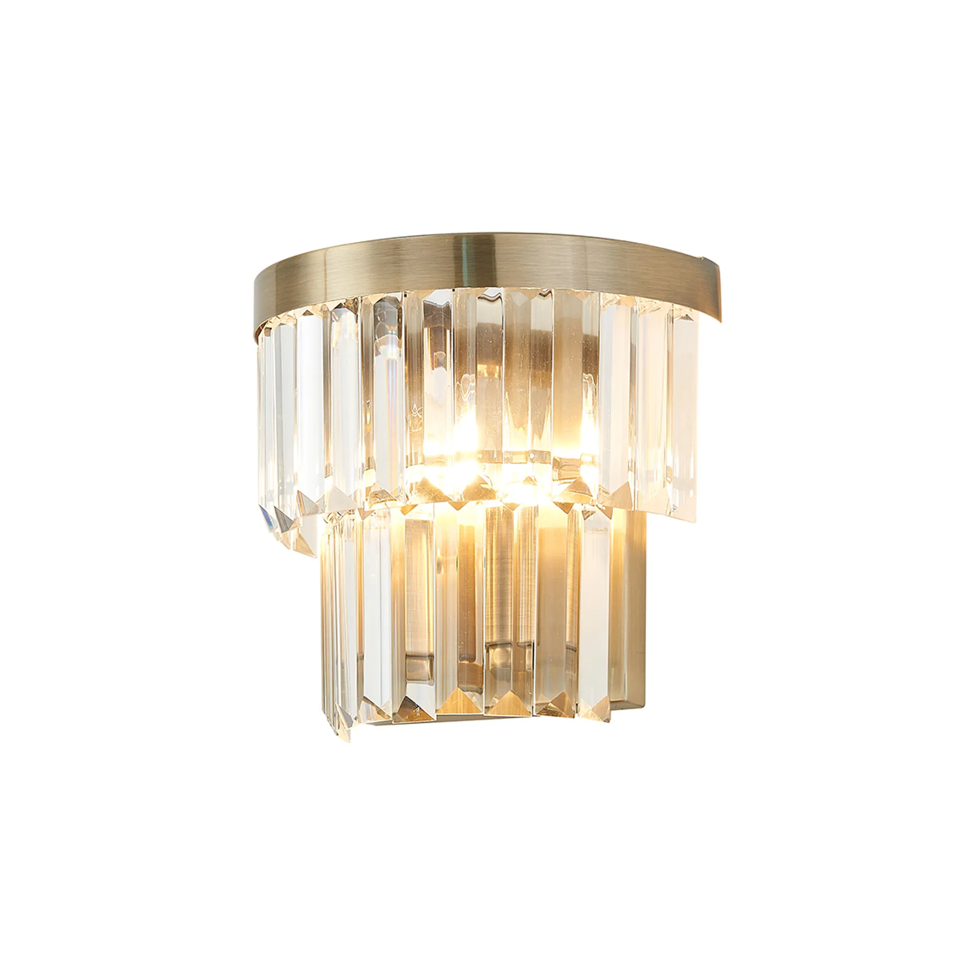 Cosette Wall Lamp, 2 Light E14- Antique Brass/Polished Nickel - Image 11