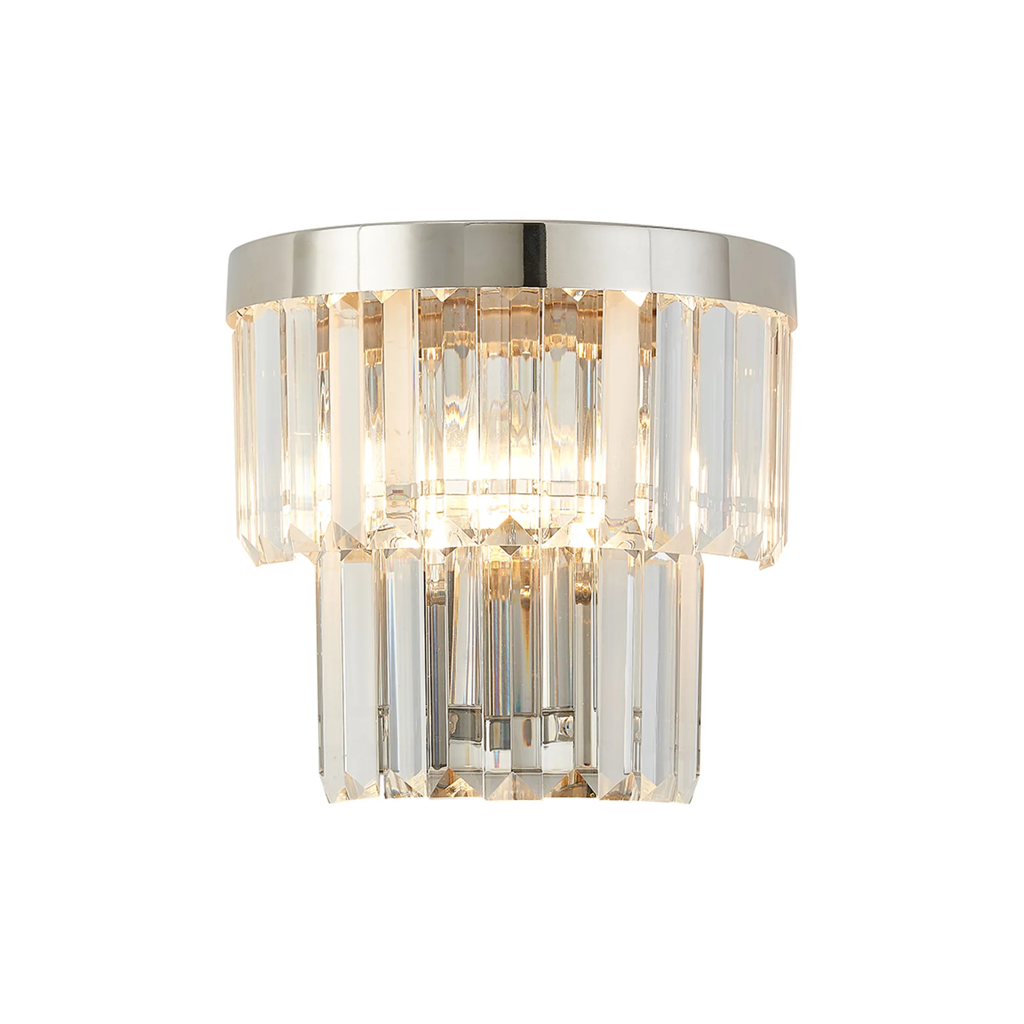 Cosette Wall Lamp, 2 Light E14- Antique Brass/Polished Nickel - Image 2