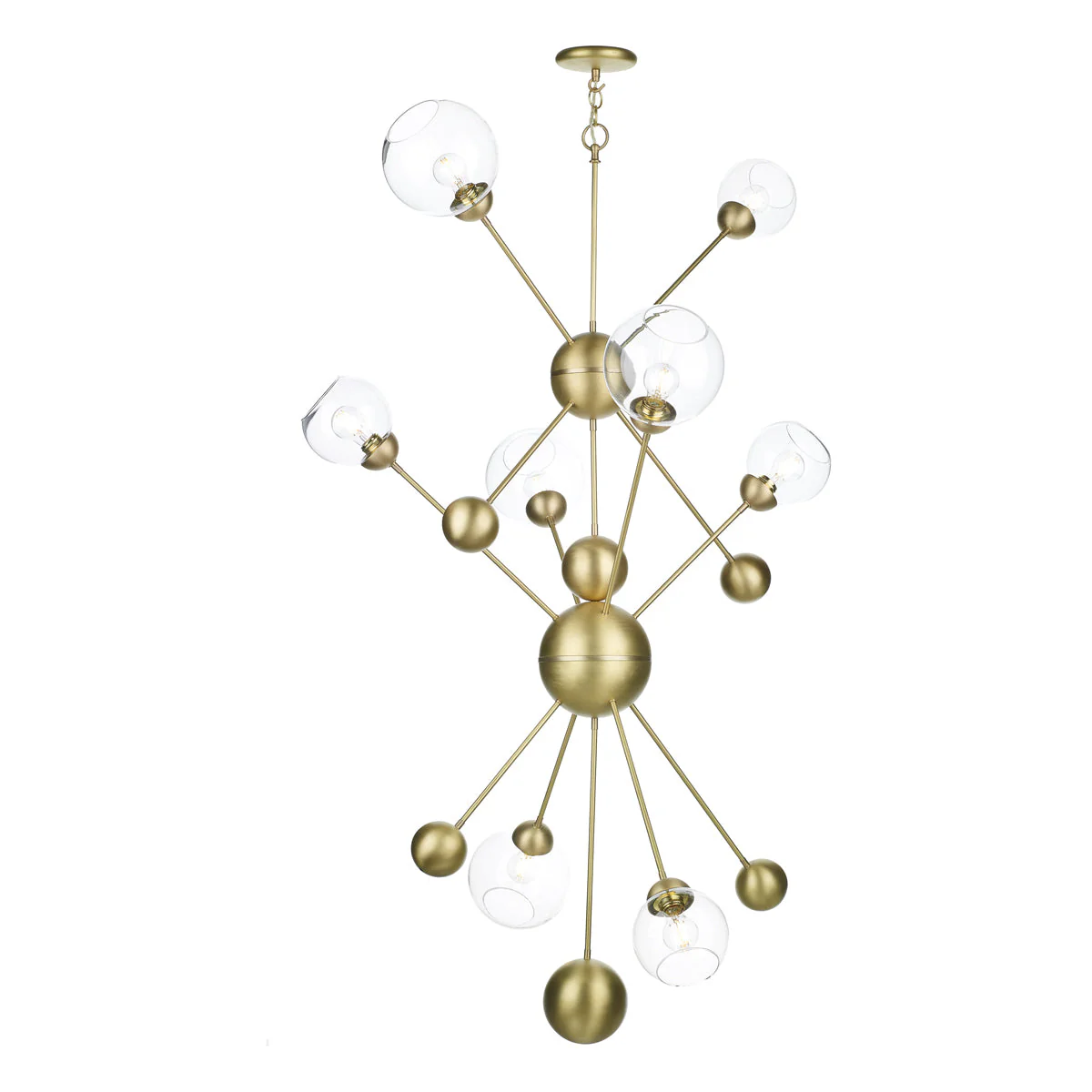 Cosmos 8 Light In Butter Brass - Image 2