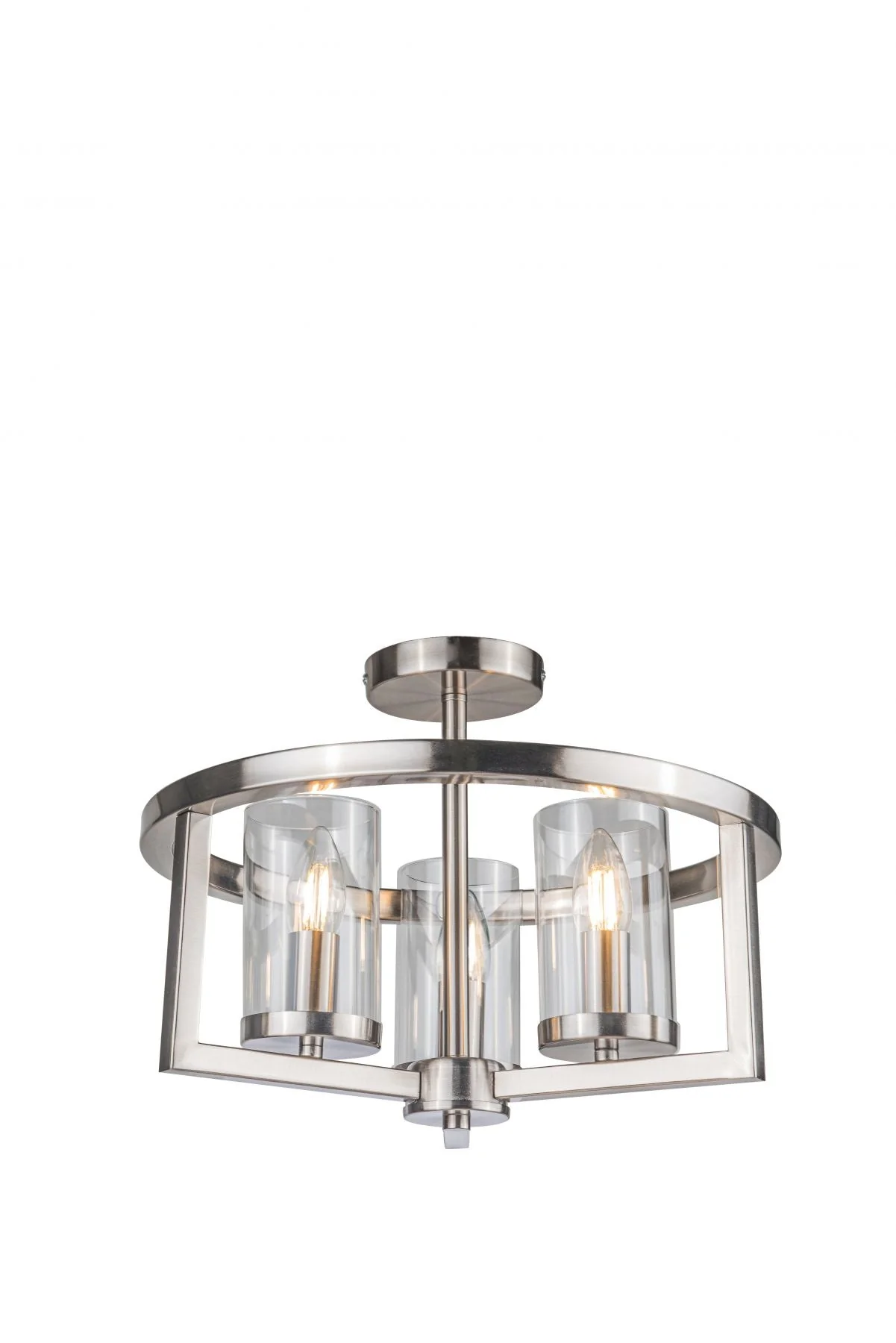 Costello 3 Light Semi Flush - Antique Brass - Image 2