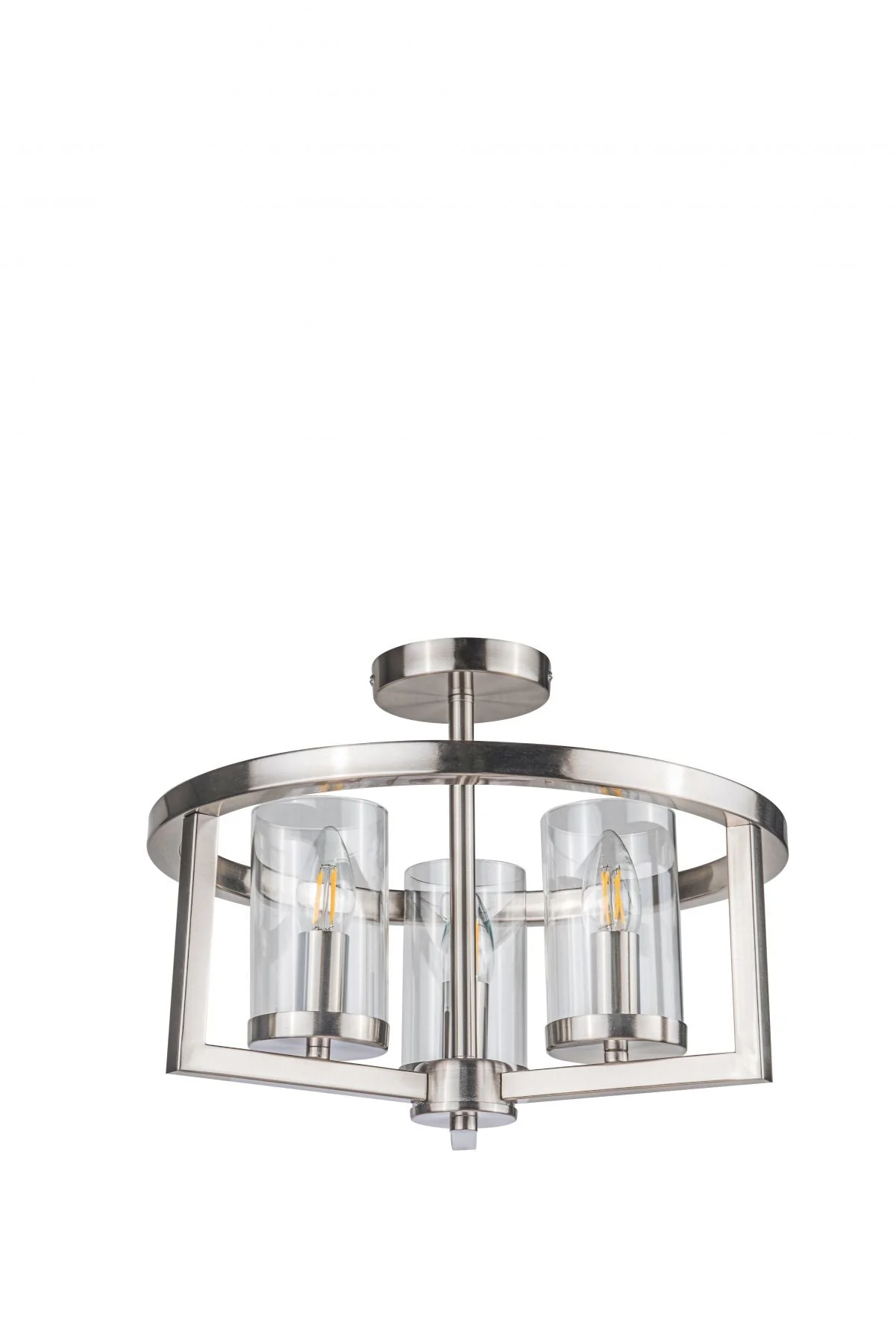 Costello 3 Light Semi Flush - Antique Brass - Image 4