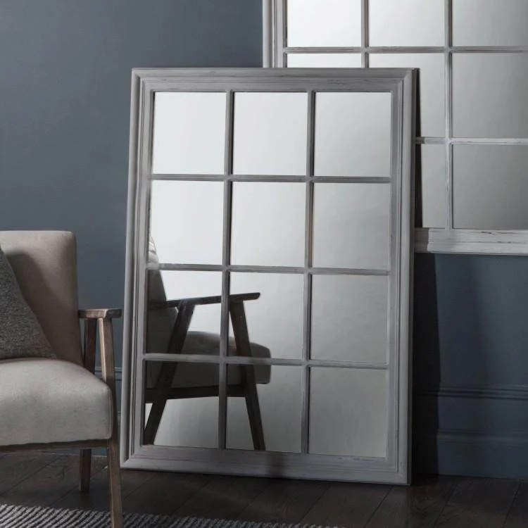 Costner Mirror Distressed Grey W950 x D45 x H1300mm - Image 2