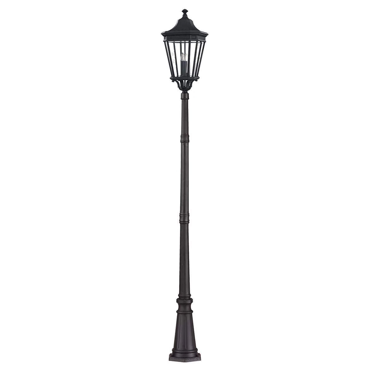 Cotswold Lane 2/3Lt Pillar - Black IP44 E14 - Image 2