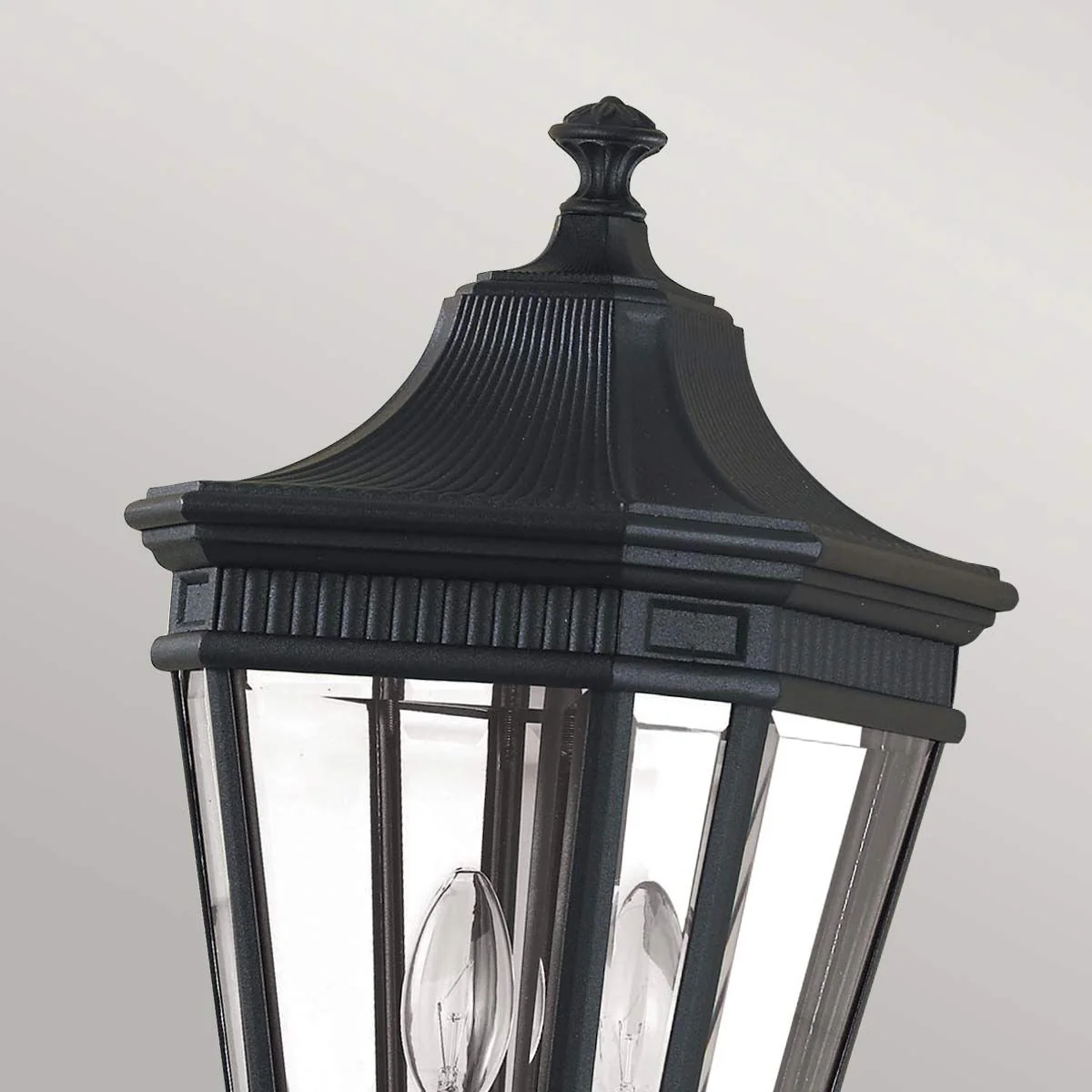 Cotswold Lane 2/3Lt Pillar - Black IP44 E14 - Image 3