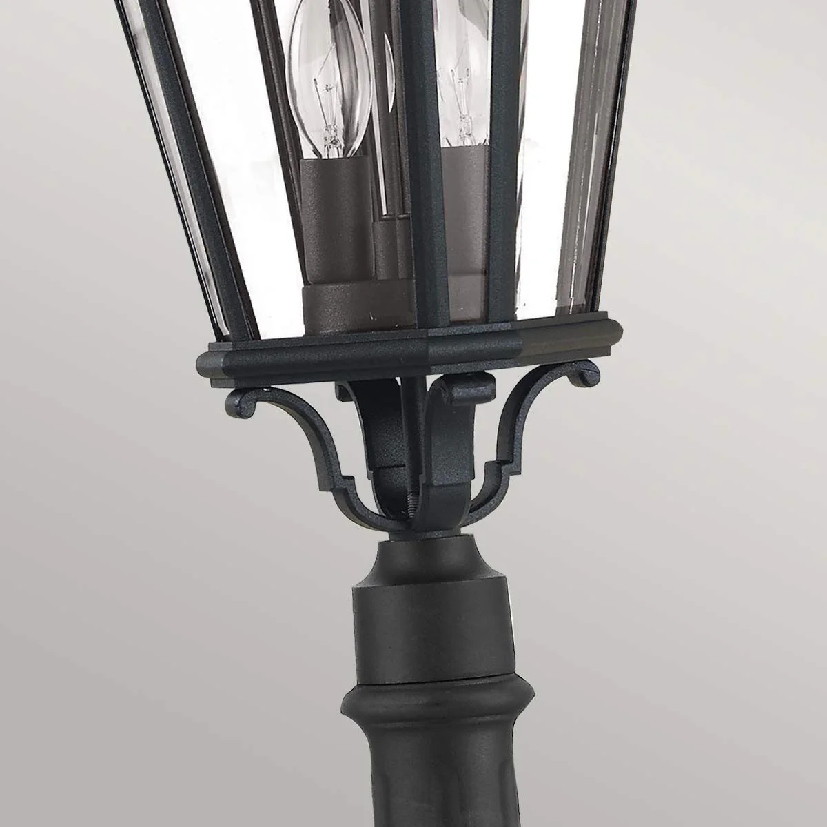 Cotswold Lane 2/3Lt Pillar - Black IP44 E14 - Image 4