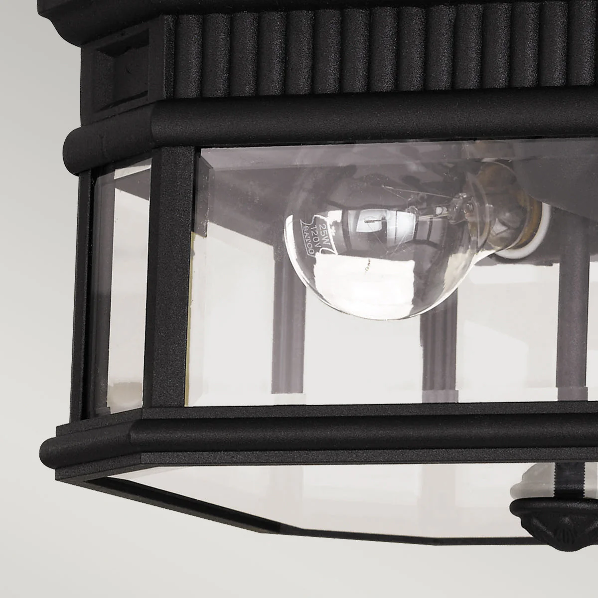 Cotswold Lane 2Lt Flush Ceiling Mount – Black Finish - Image 5