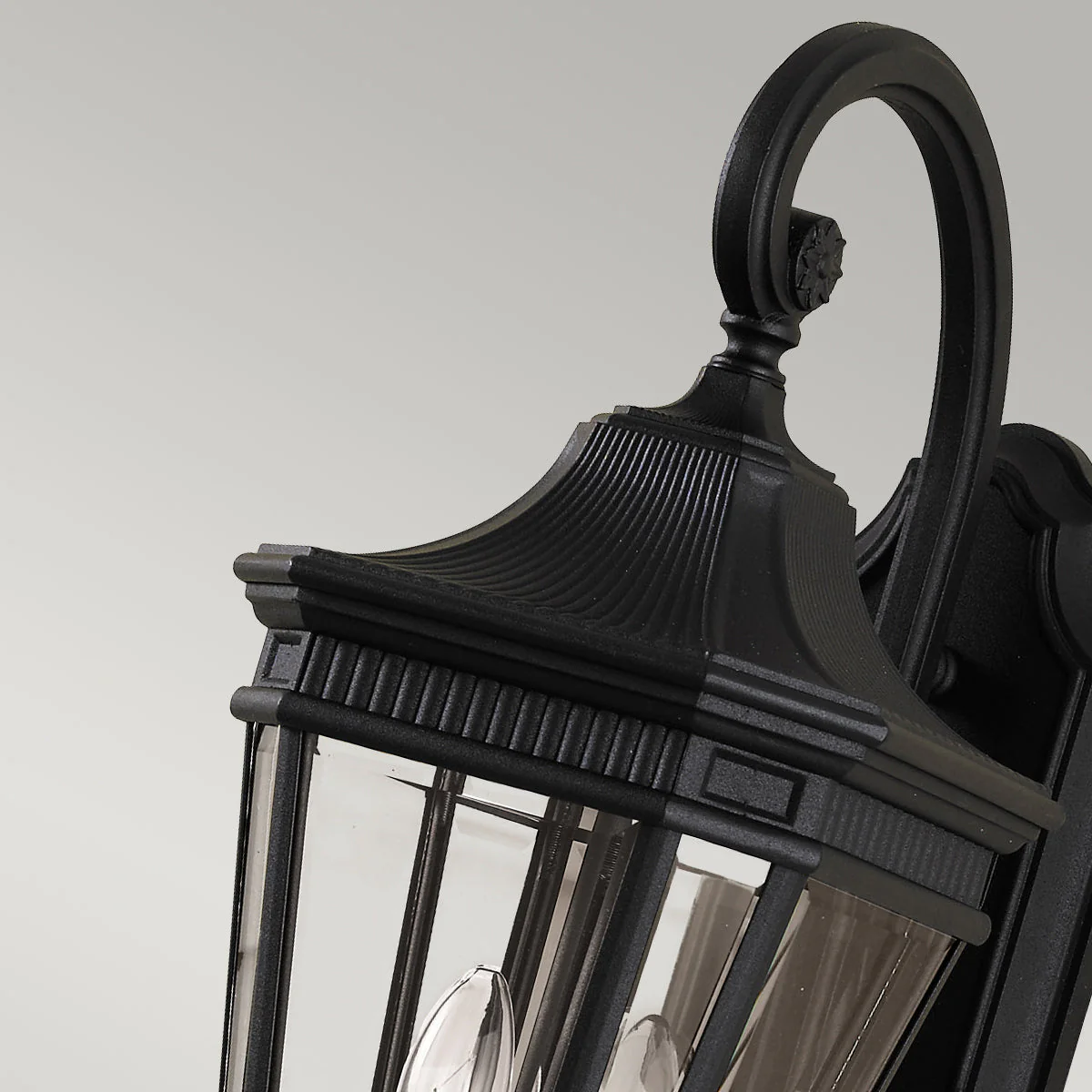 Cotswold Lane Small/Medium/Large Wall Lantern - Black Finish - Image 5