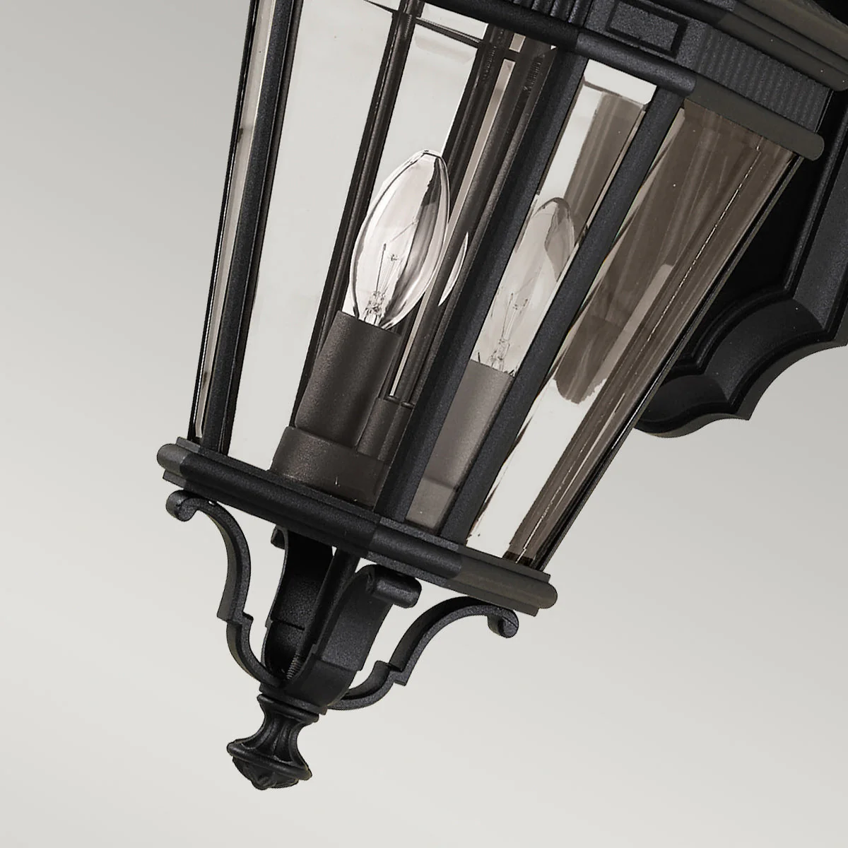 Cotswold Lane Small/Medium/Large Wall Lantern - Black Finish - Image 6