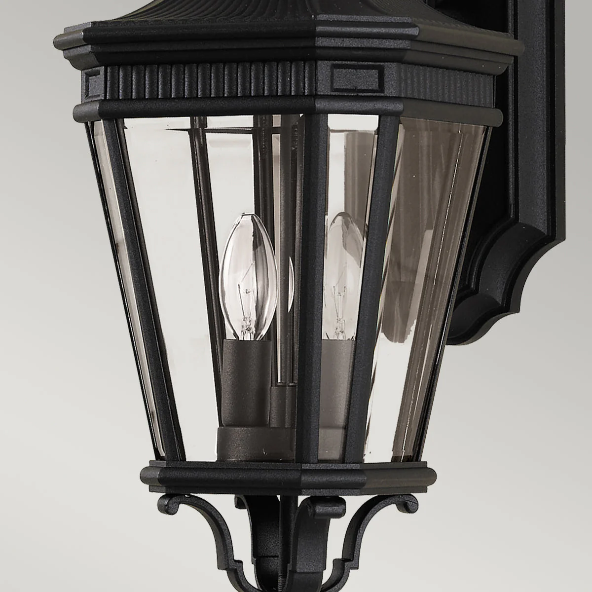 Cotswold Lane Small/Medium/Large Wall Lantern - Black Finish - Image 7