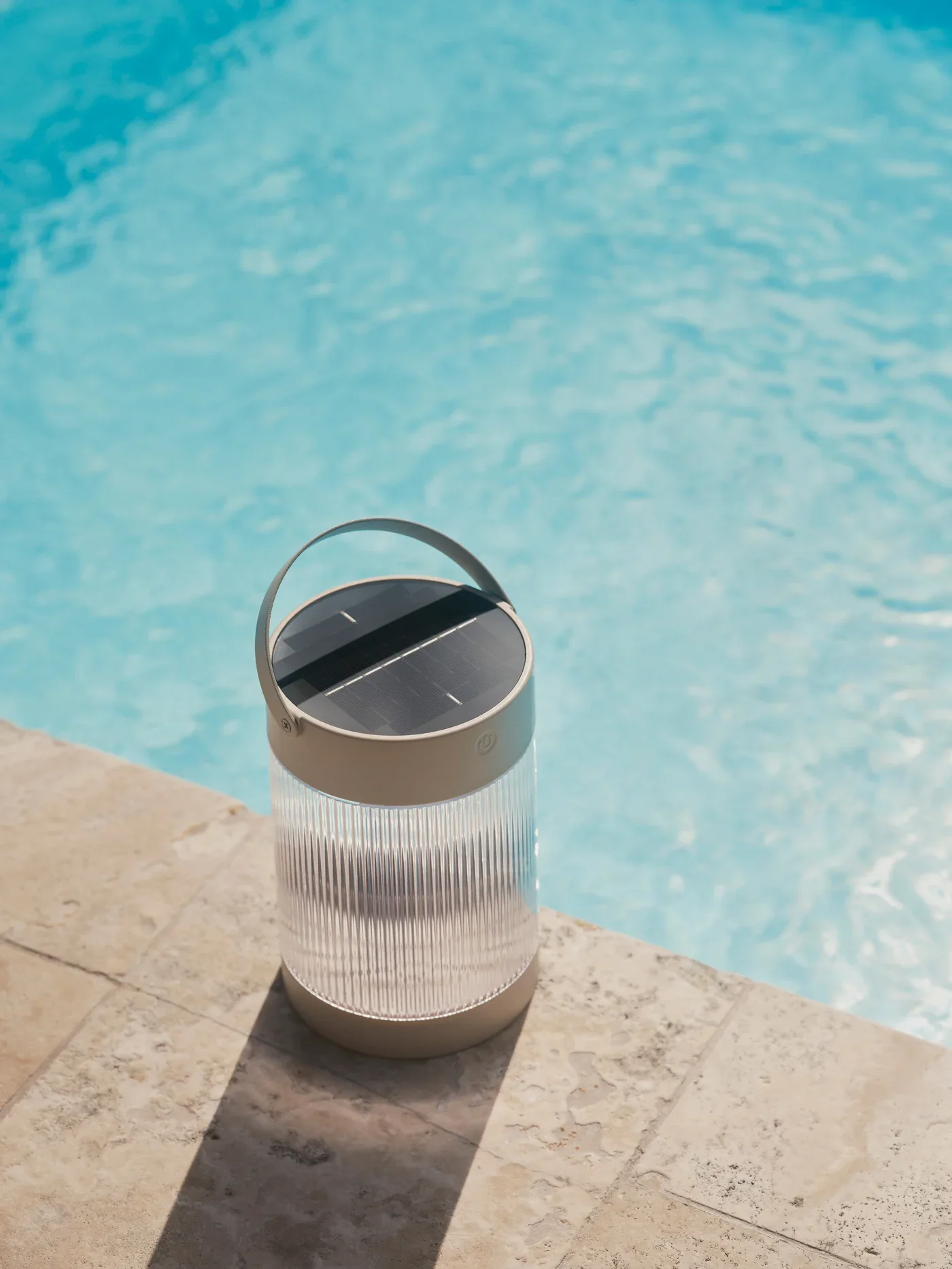 Coupar Solar Table lamp- Black/ Sand Finish - Image 24