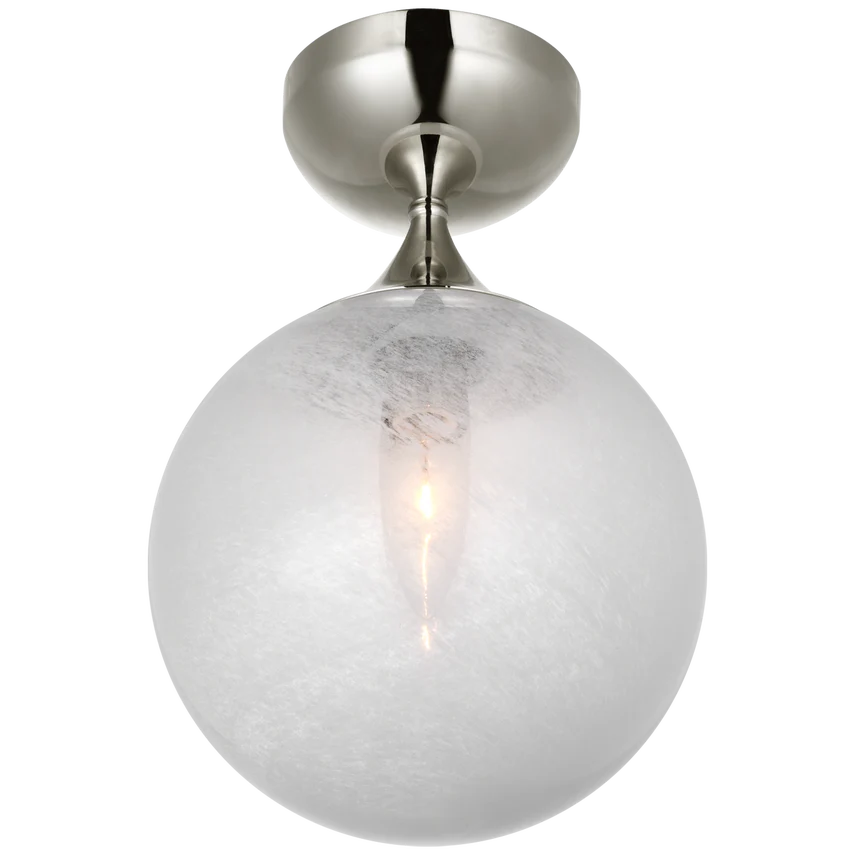 Cristol 1/3/16Lt Flush Mount - Nickel/Brass - Image 2