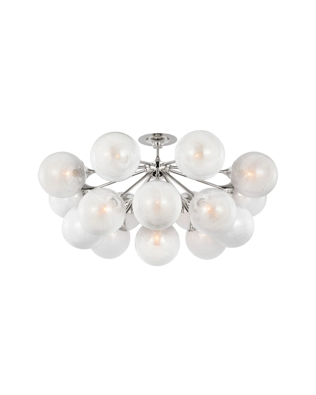 Cristol 1/3/16Lt Flush Mount - Nickel/Brass - Image 6