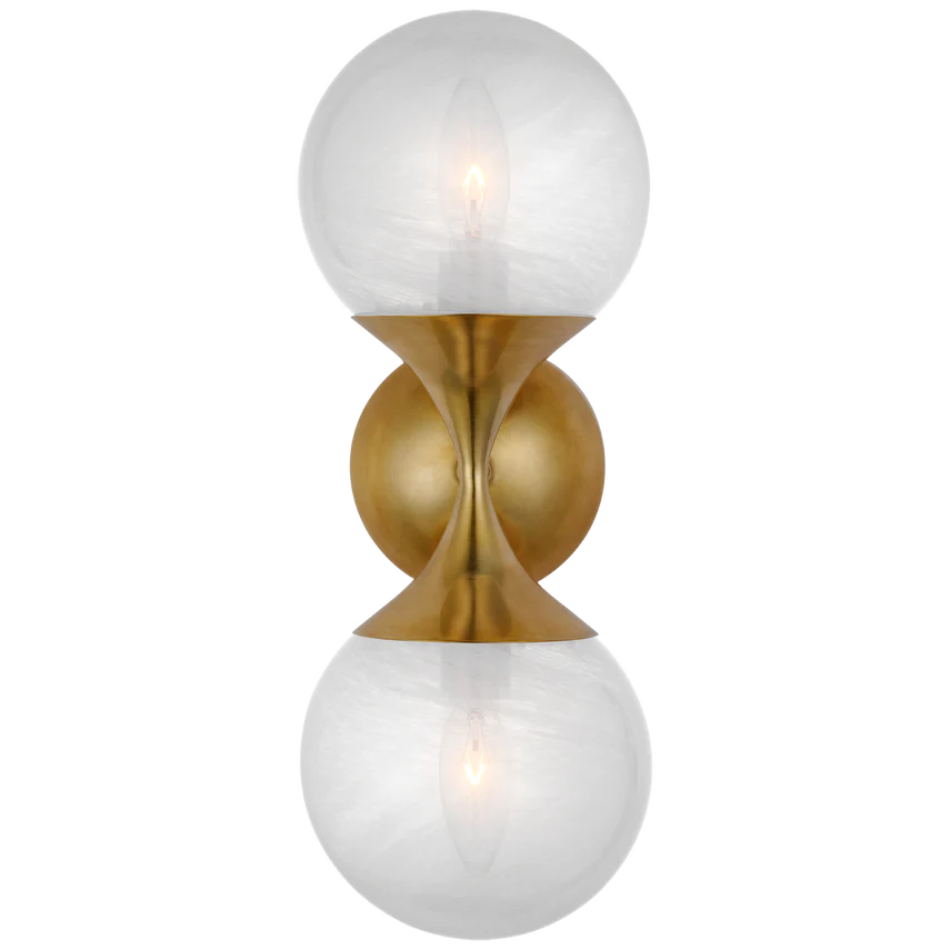 Cristol Wall Sconce - Antique Brass/Nickel - Image 3