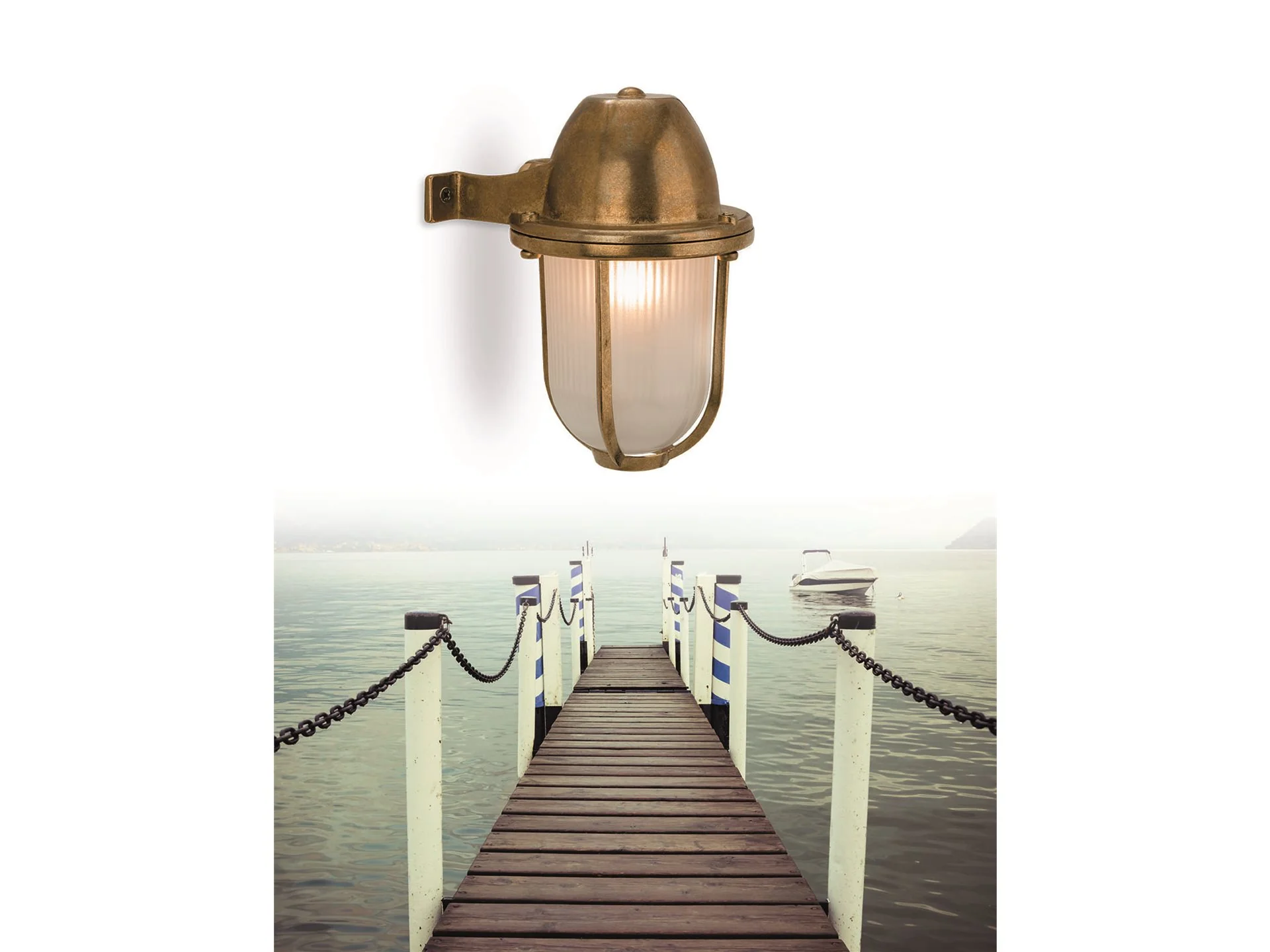 Cromwell  Wall Light- Brass/ Nickel Finish - Image 4