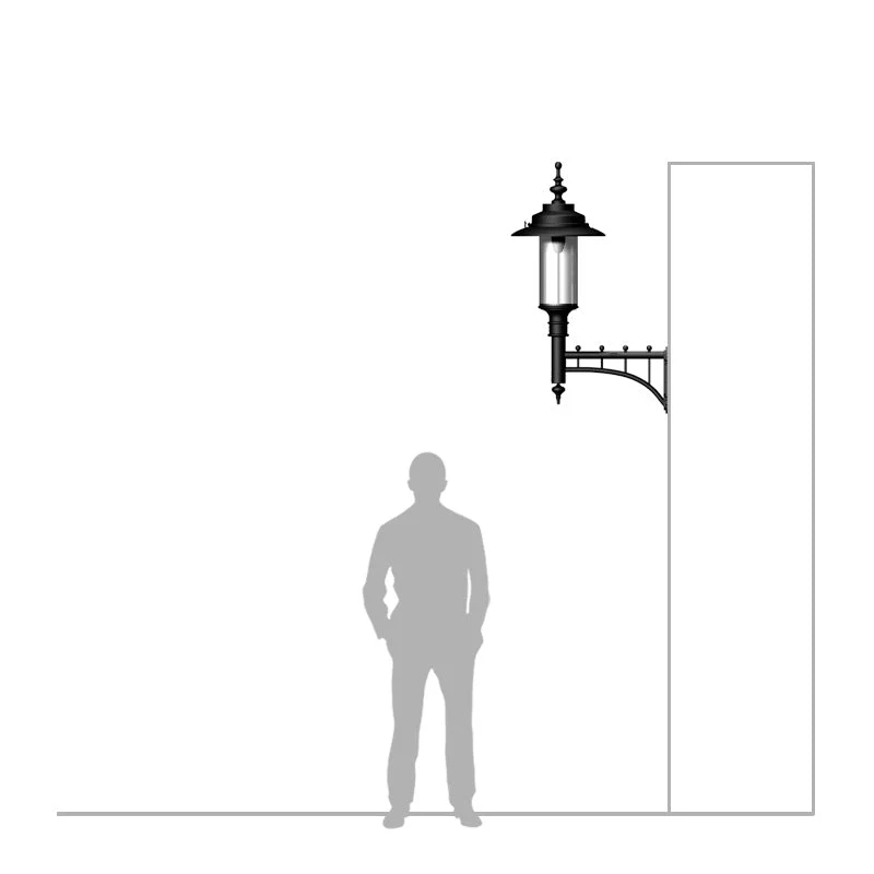Crossley 1Lt Outdoor Wall Light - Cast Iron - Image 10