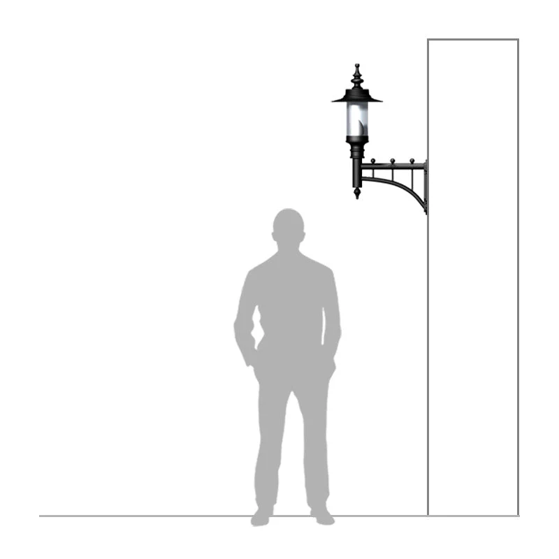 Crossley 1Lt Outdoor Wall Light - Cast Iron - Image 11