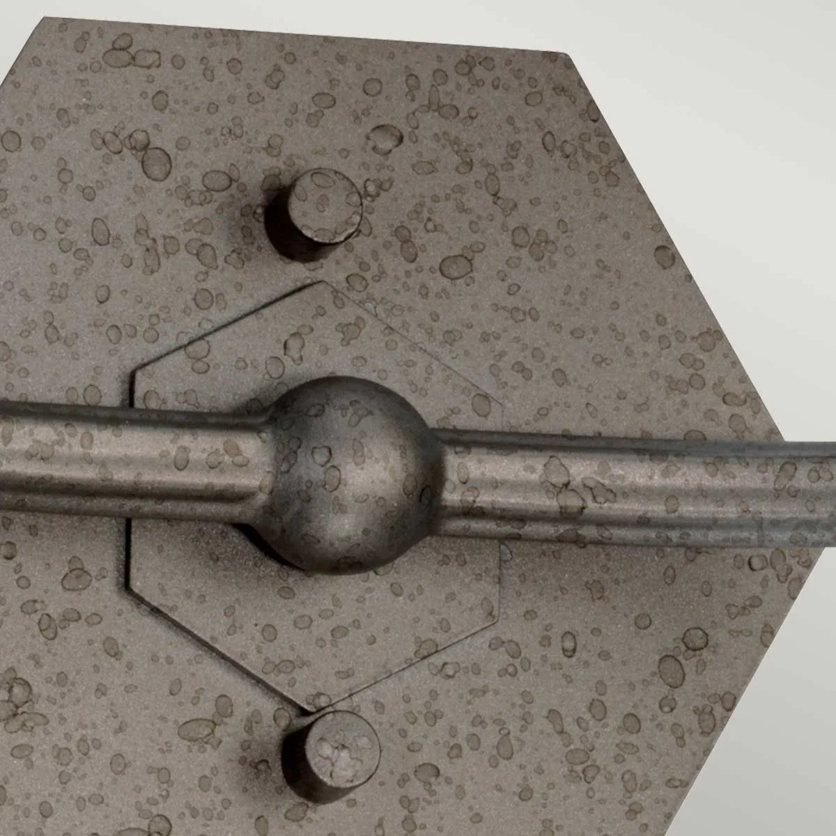 Crown 2 Light Wall Light - Iron Gate IP20 E14 - Image 2